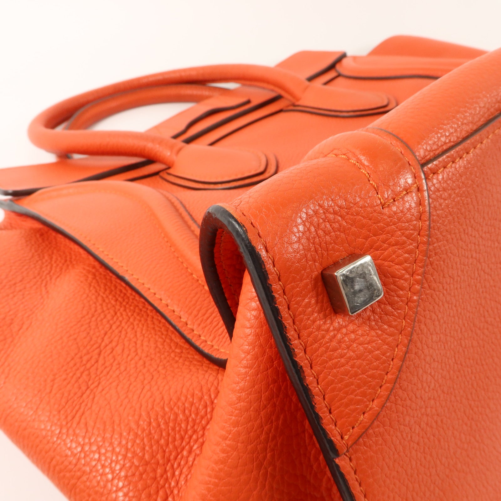 CELINE 牛皮皮革Mini Luggage手挽袋