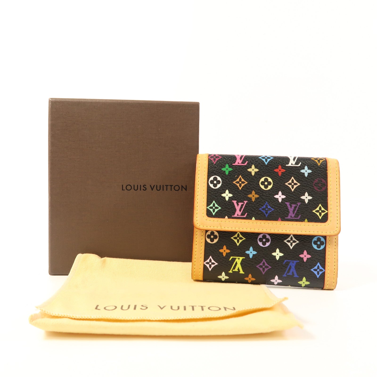 LOUIS VUITTON Monogram Multicolore W Snap Wallet金扣錢包