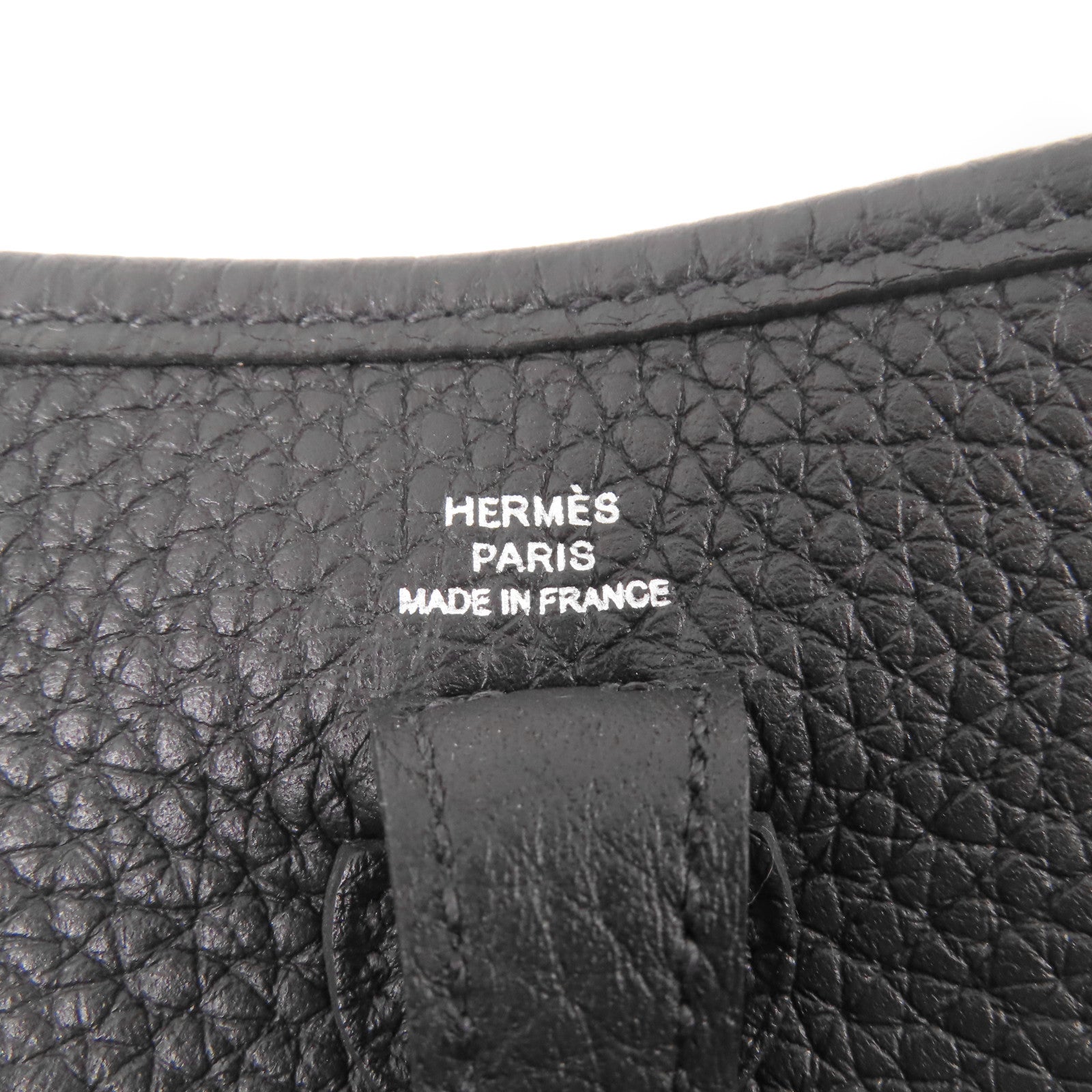 HERMES Clemence皮革Evelyne TPM銀扣肩背袋