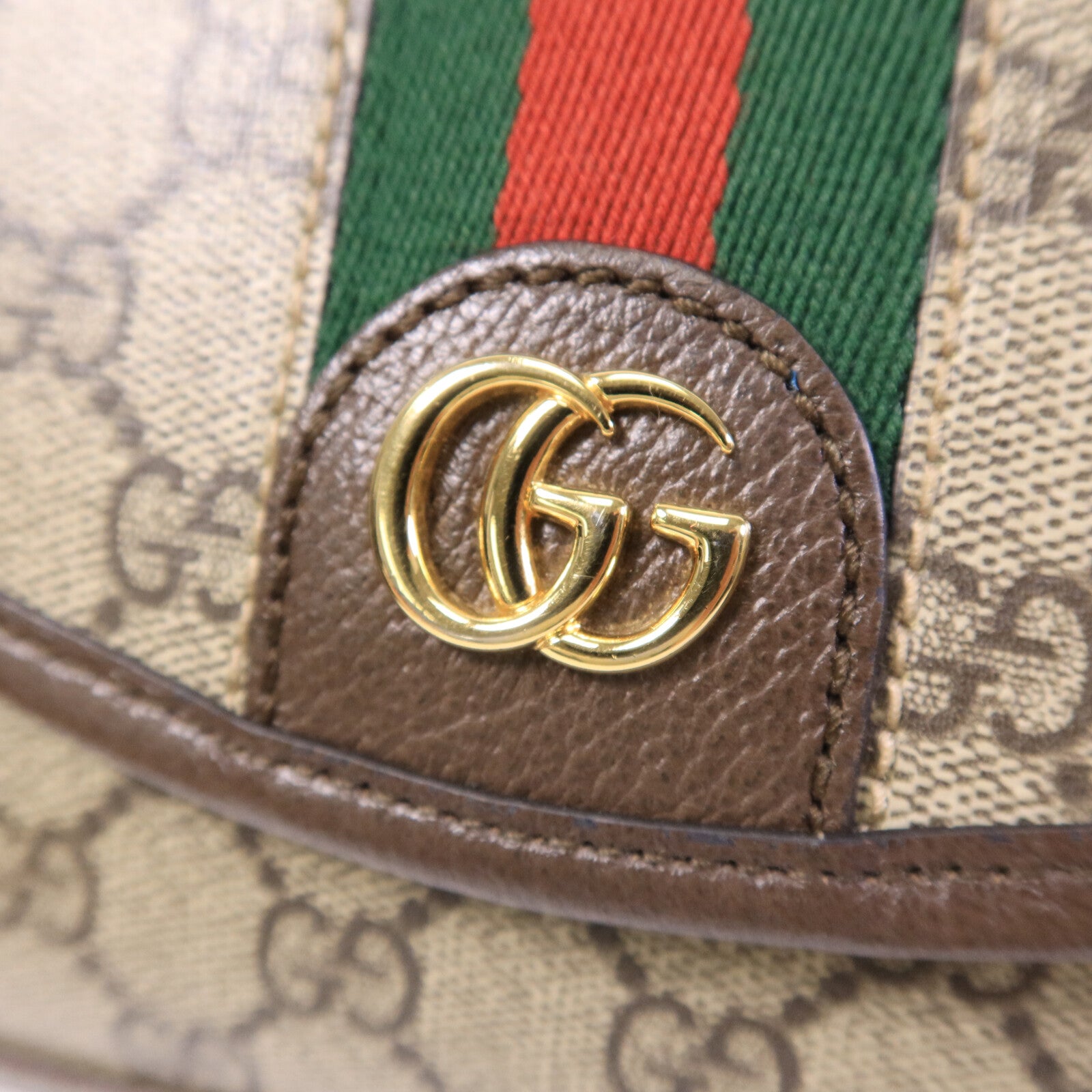GUCCI 塗層帆布Ophidia GG手挽肩背兩用袋