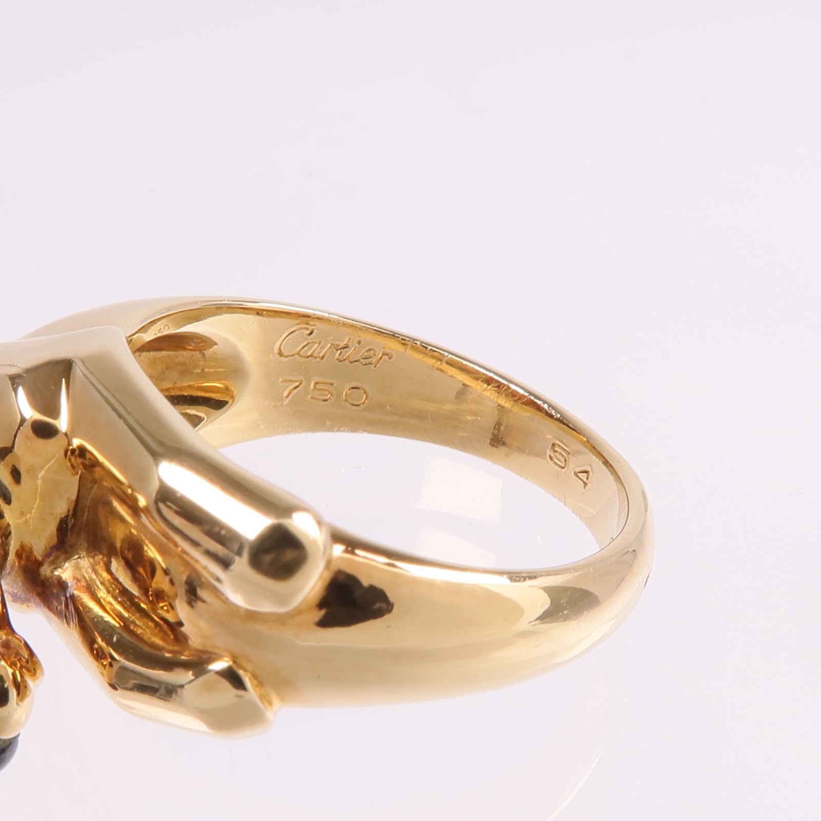CARTIER 18K黃金Panthere de Cartier Ring戒指Cartier#54/US#6.75
