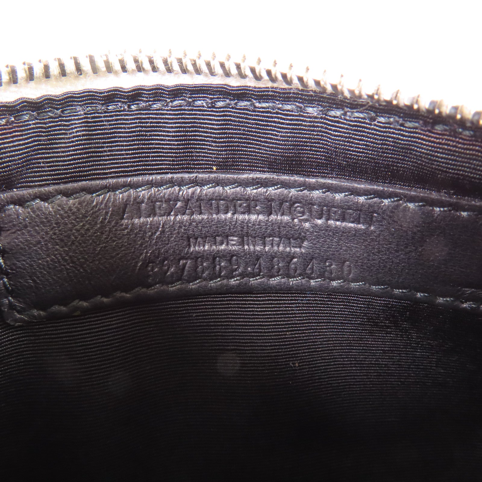 SELECTION 皮革Alexander Mcqueen Coin Case銀扣零錢包