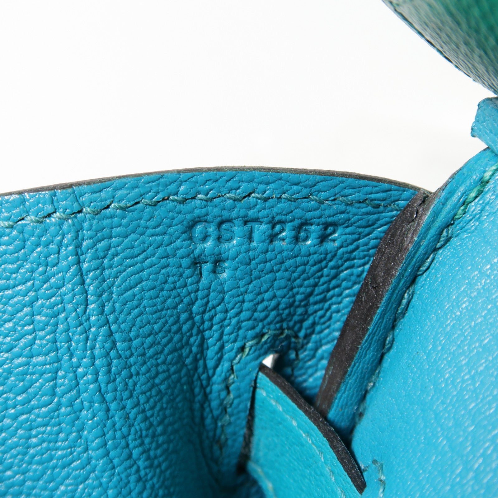 HERMES Chevre皮革Birkin 30(Special Order)金扣手挽袋薄荷綠色/孔雀綠色