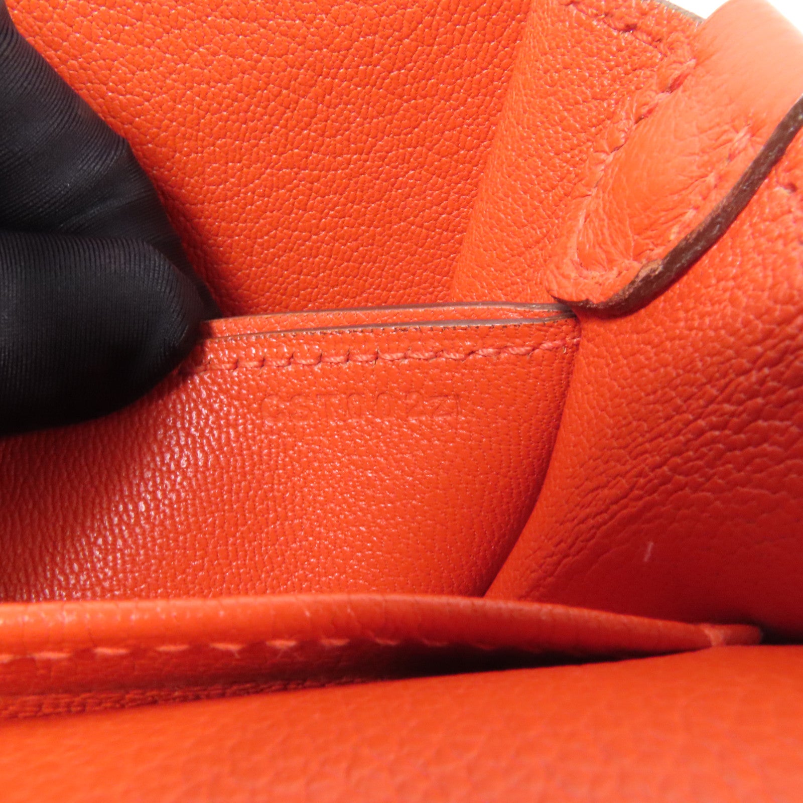 HERMES Evercolor皮革Roulis Mini金扣肩背袋Red