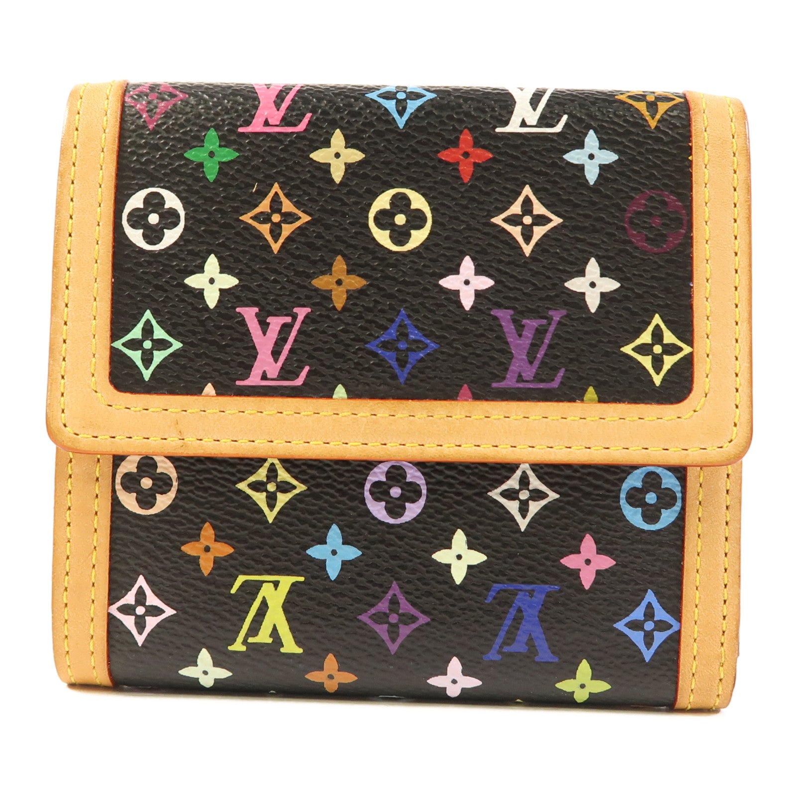 LOUIS VUITTON Monogram Multicolore W Snap Wallet金扣錢包