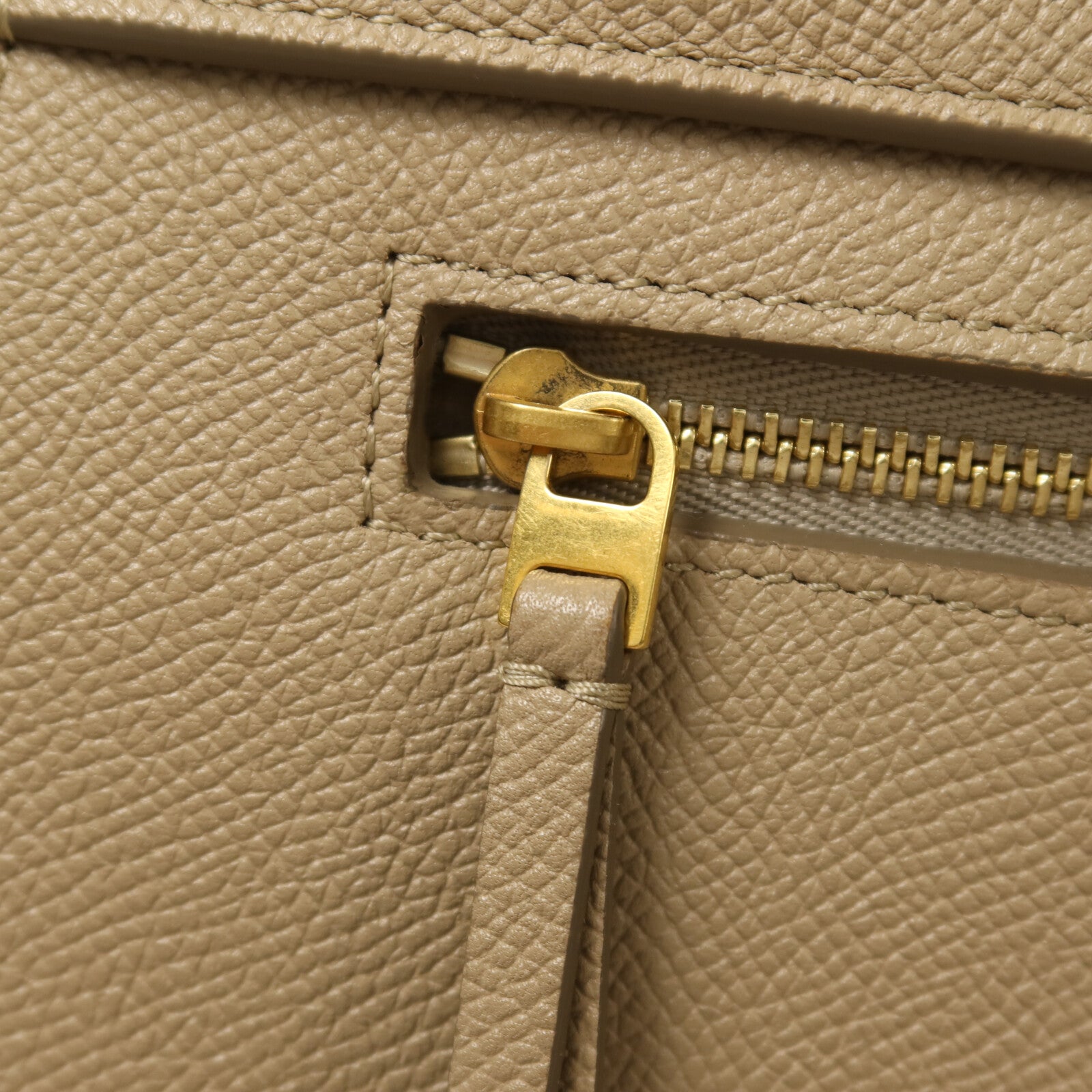 CELINE 牛皮皮革Micro Belt Bag金扣手挽肩背兩用袋