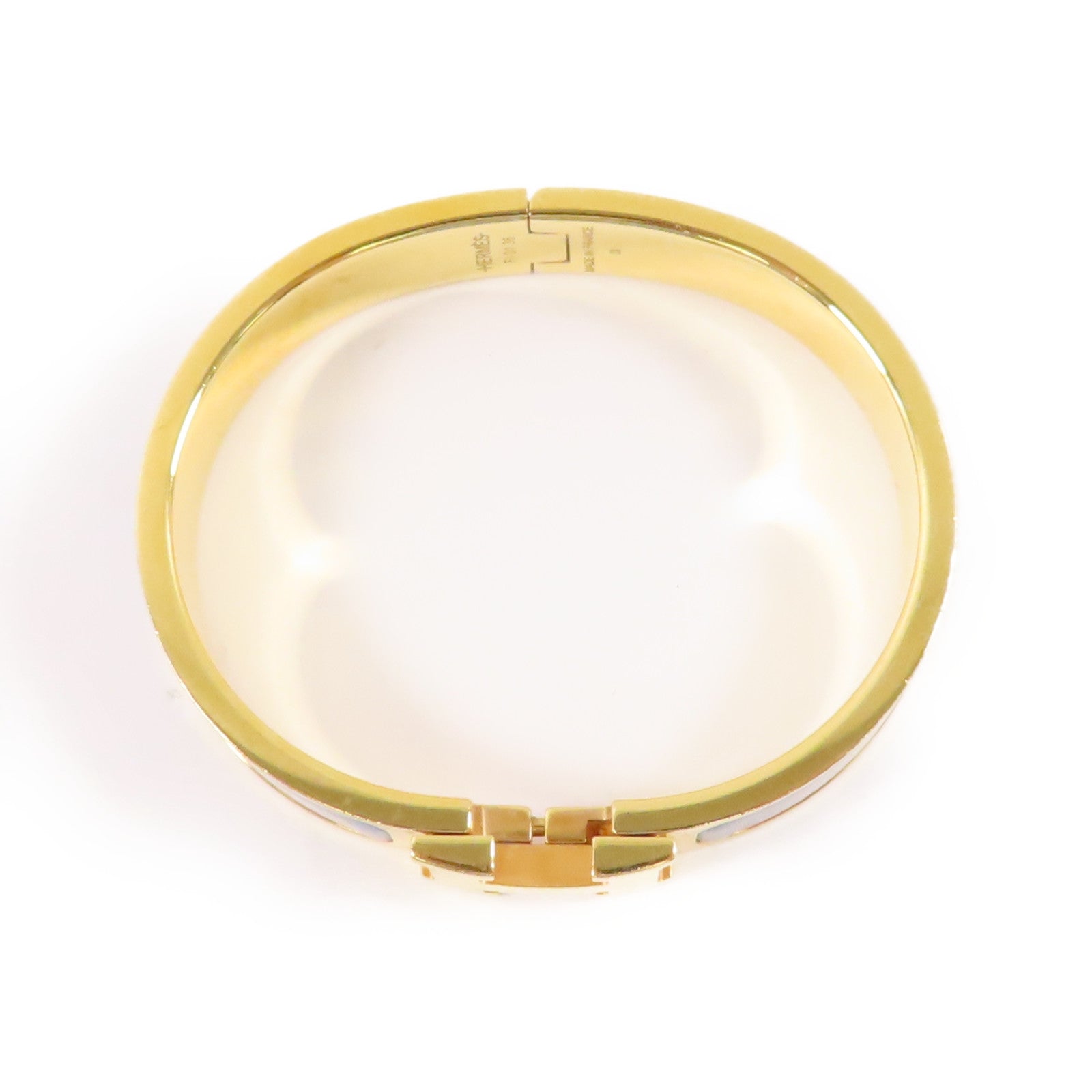 HERMES 金屬Clic H金扣手鐲