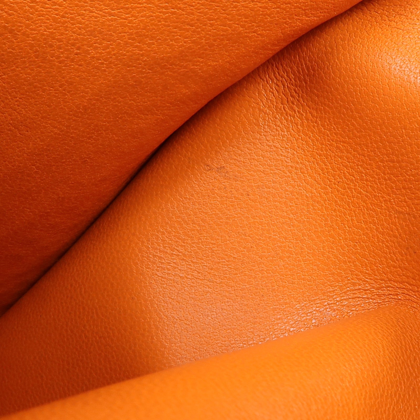 HERMES 【激減優惠】Togo皮革Dogon Compact銀扣錢包Orange
