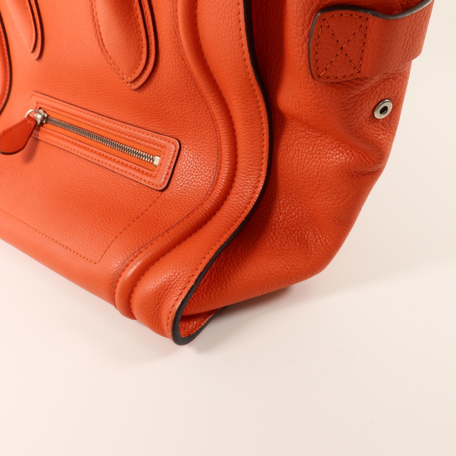 CELINE 牛皮皮革Mini Luggage手挽袋