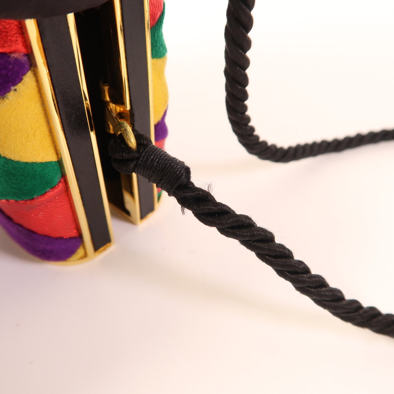 Miu Miu GHW Clutch Bag Velvet Multicolor