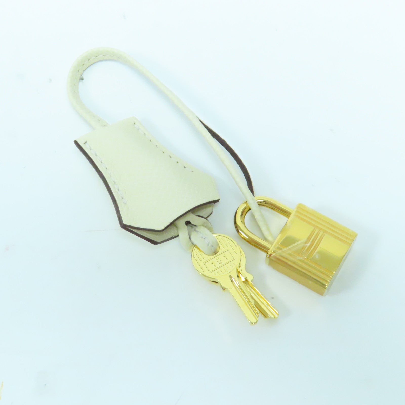 HERMES **【激減優惠】Epsom皮革Bolide 25 1923金扣手挽肩背兩用袋Nata奶油白色