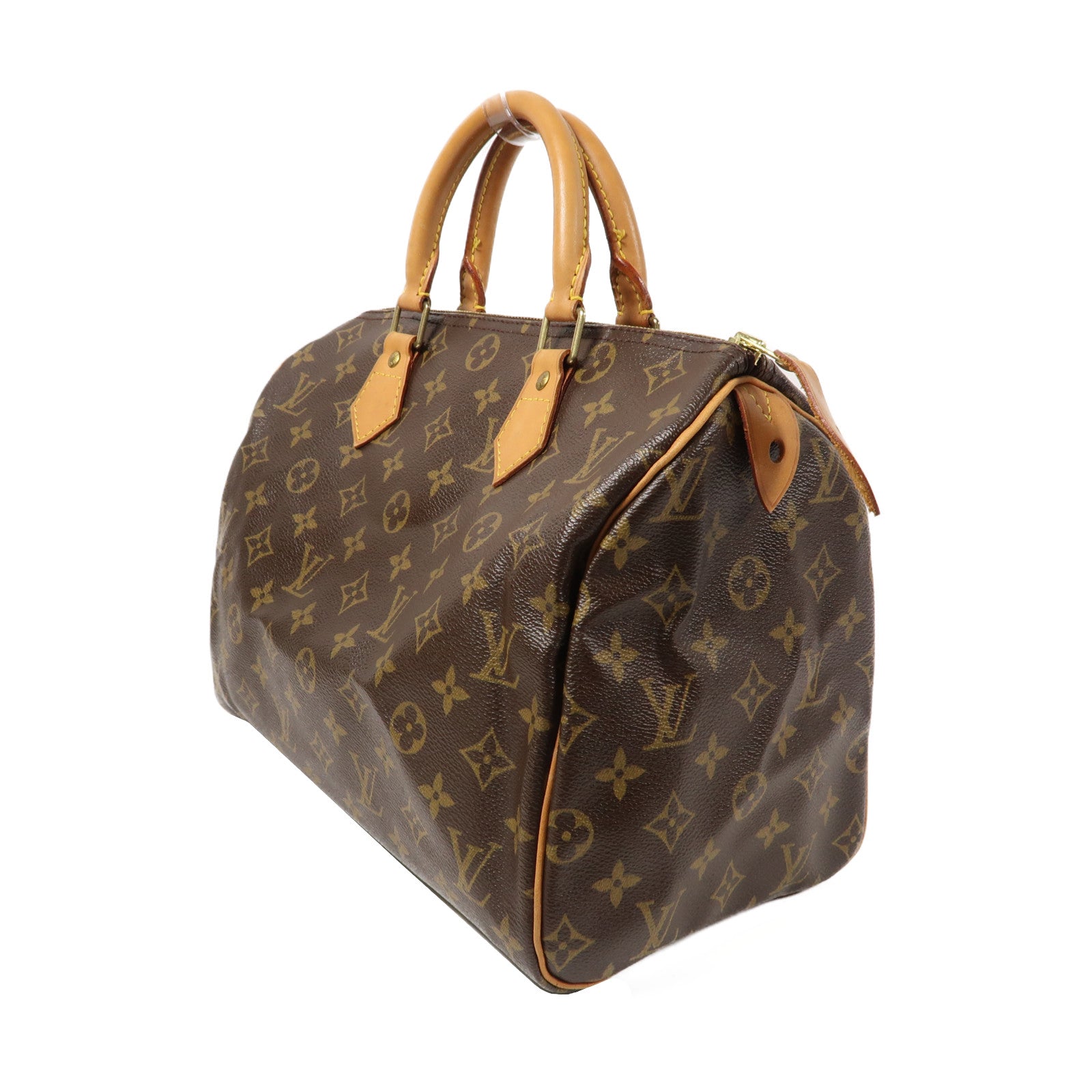 LOUIS VUITTON 【激減優惠】Monogram Speedy 30金扣手挽袋啡色