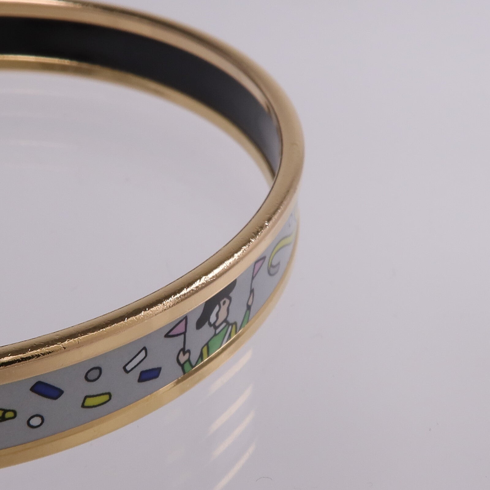 HERMES 金屬/琺瑯L'Epopee d'Hermes Bangle手鐲