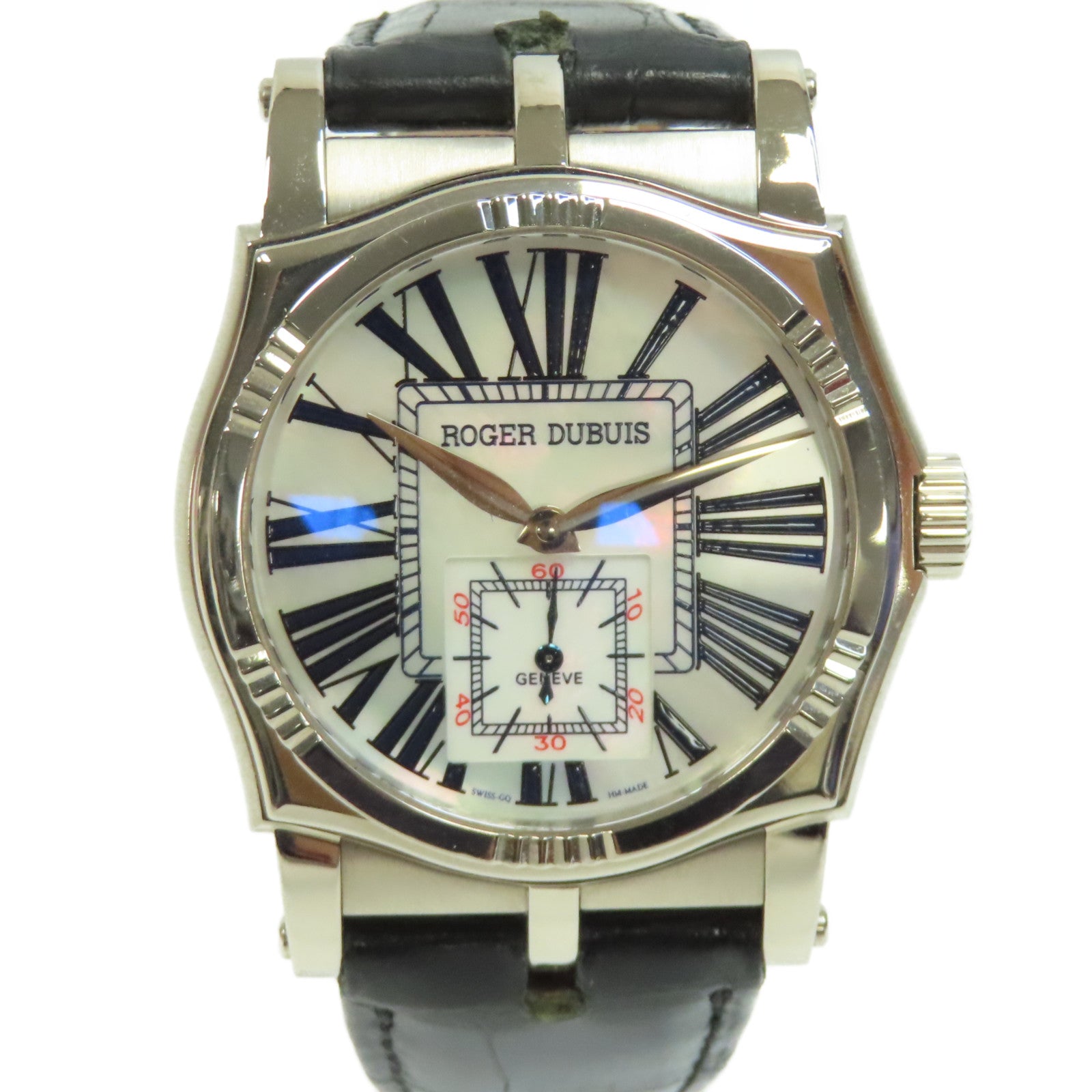 ROGER DUBUIS Sympathie18K白金手錶自動機芯白色