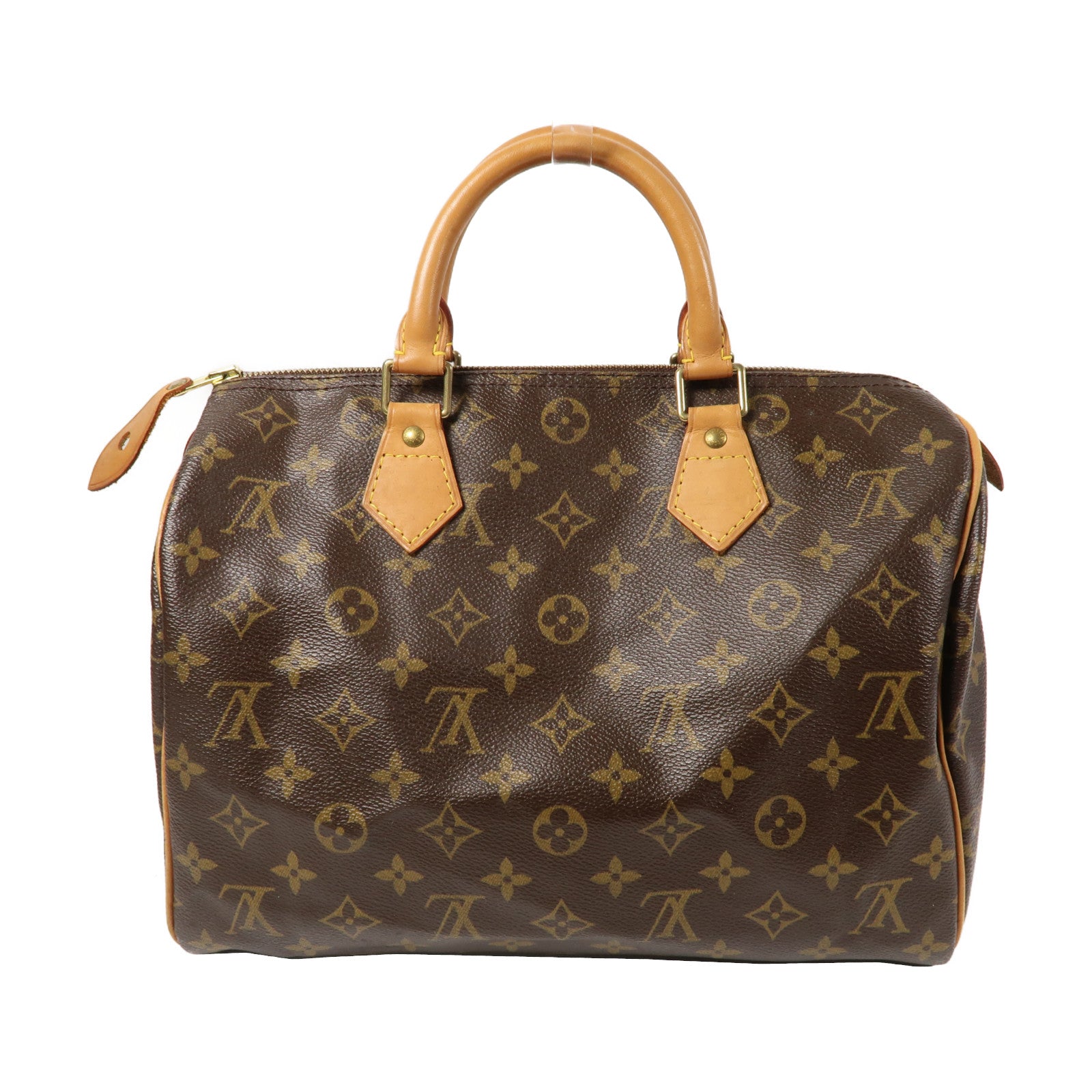 LOUIS VUITTON 【激減優惠】Monogram Speedy 30金扣手挽袋啡色