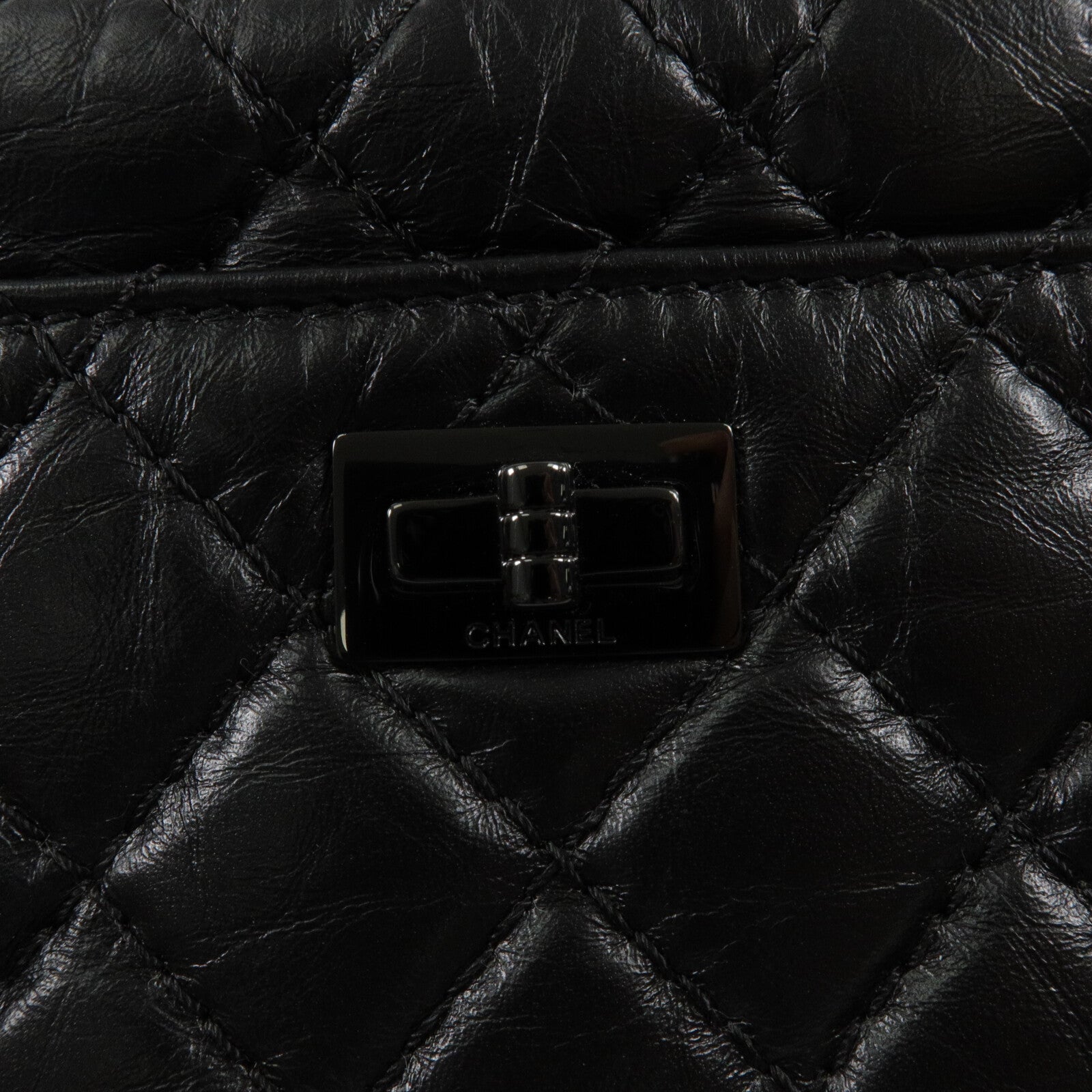 CHANEL 羊皮皮革2.55 Camera Bag鏈帶肩背袋