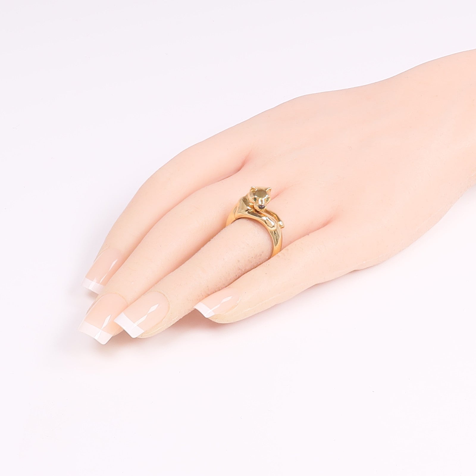 CARTIER 18K黃金Panthere de Cartier Ring戒指Cartier#54/US#6.75