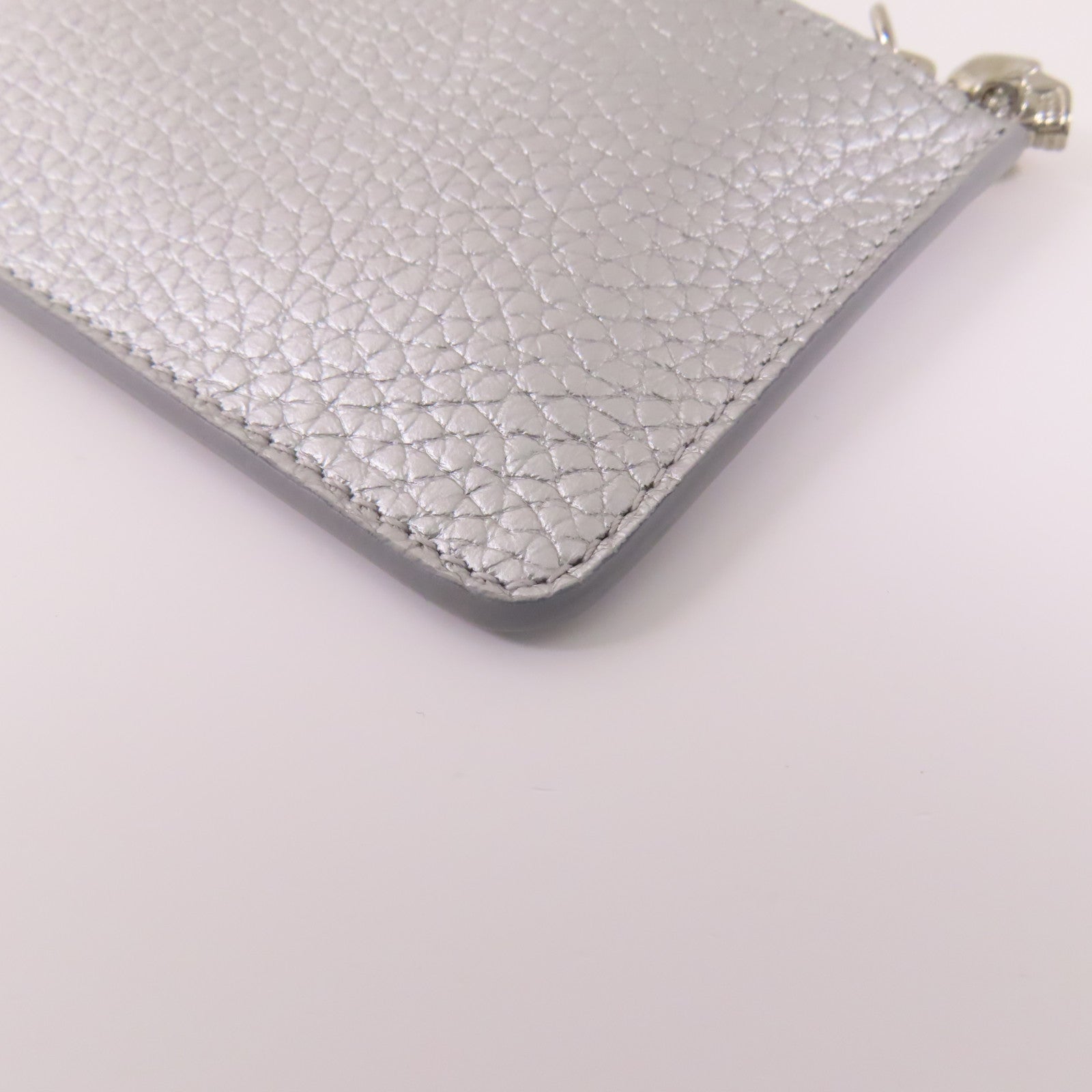 SELECTION 皮革Alexander Mcqueen Coin Case銀扣零錢包