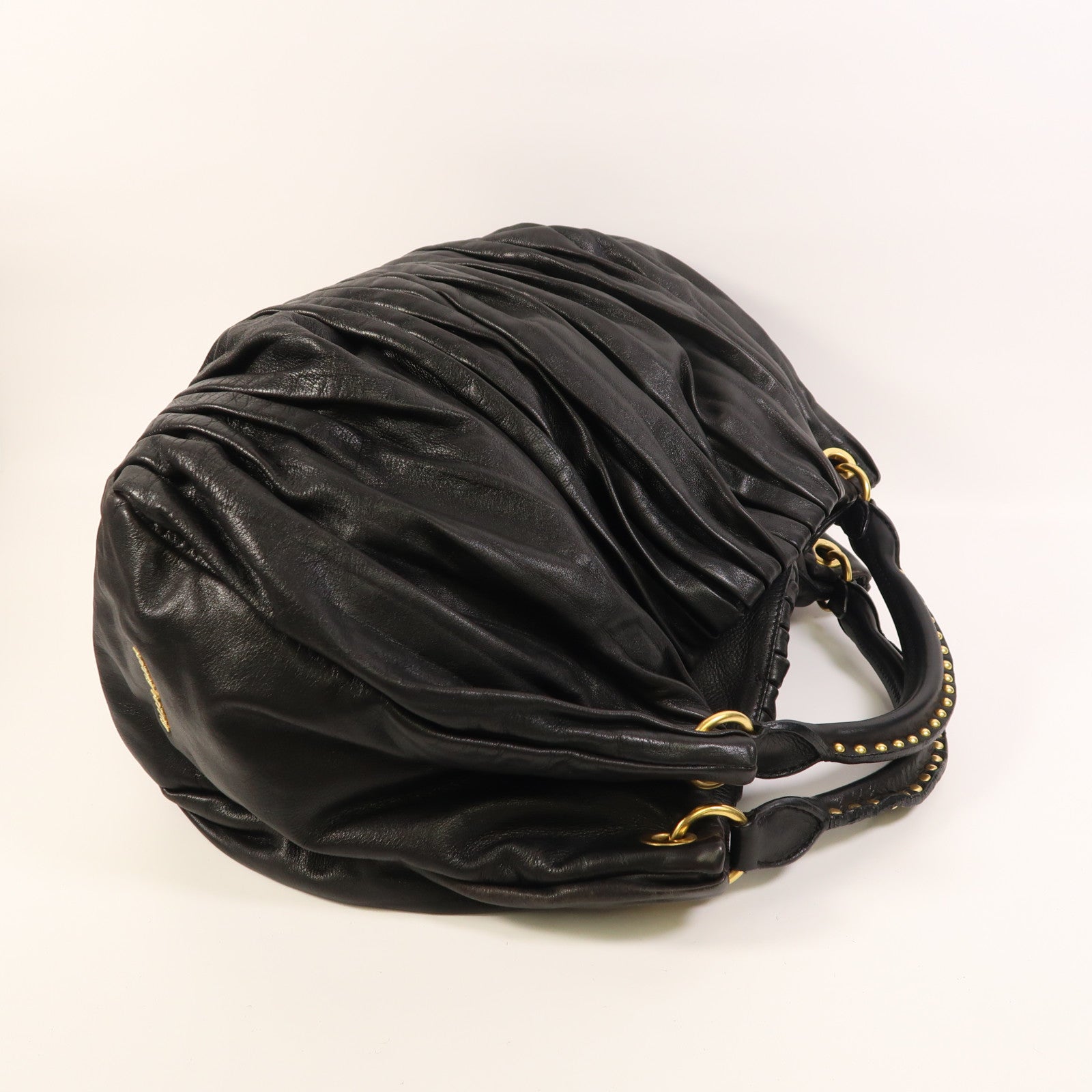 Miu Miu 皮革Hand Bag金扣手挽袋