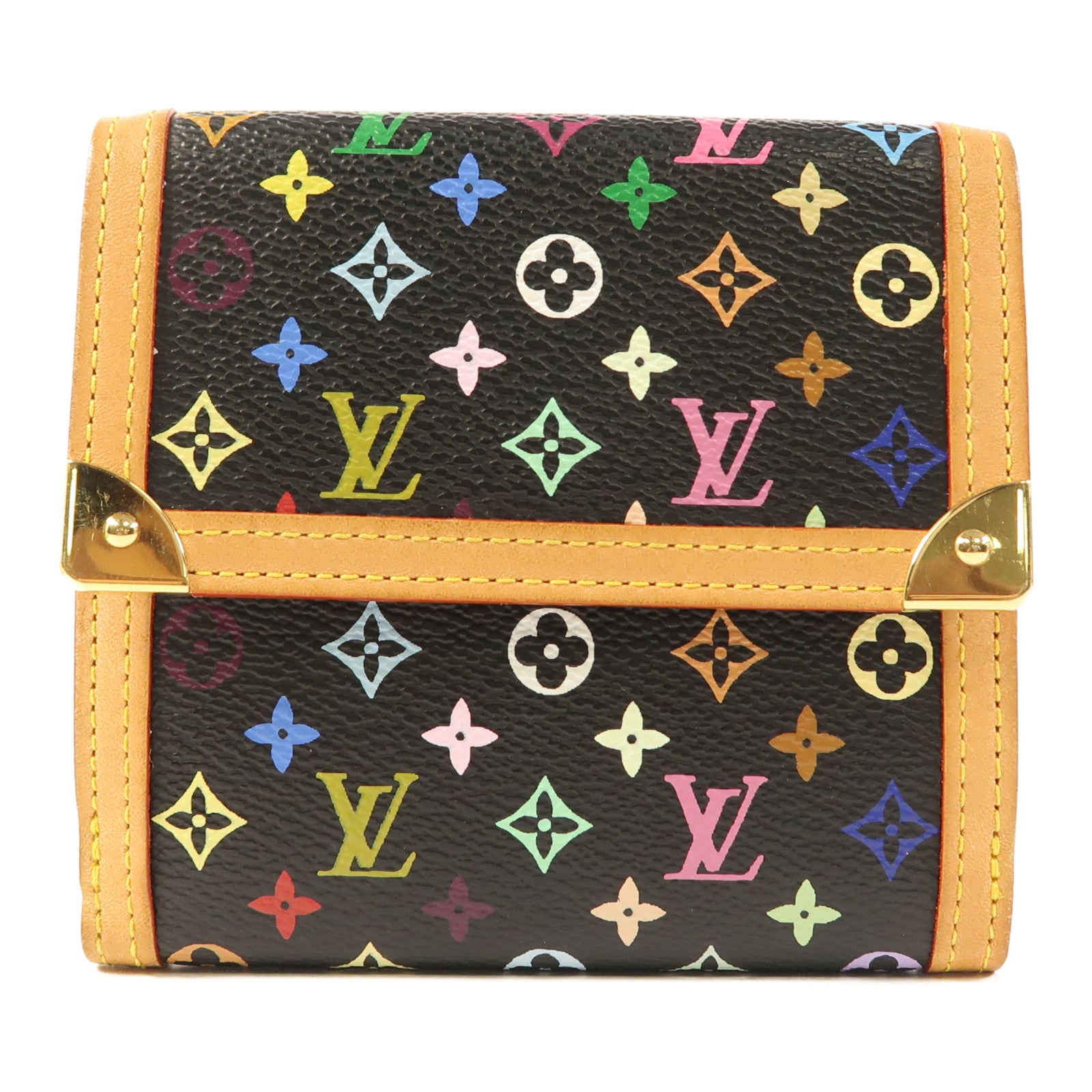 LOUIS VUITTON Monogram Multicolore W Snap Wallet金扣錢包