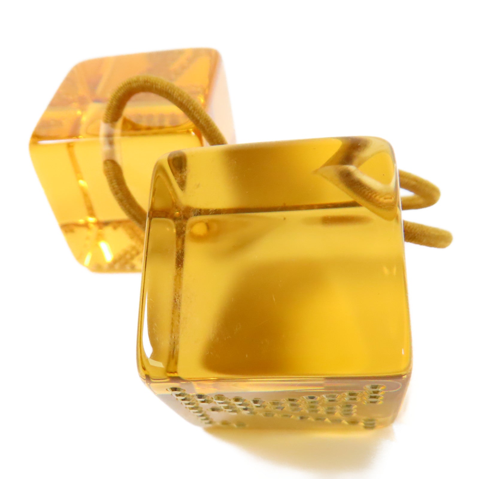 LOUIS VUITTON PVC Hair Cube金扣髮圈