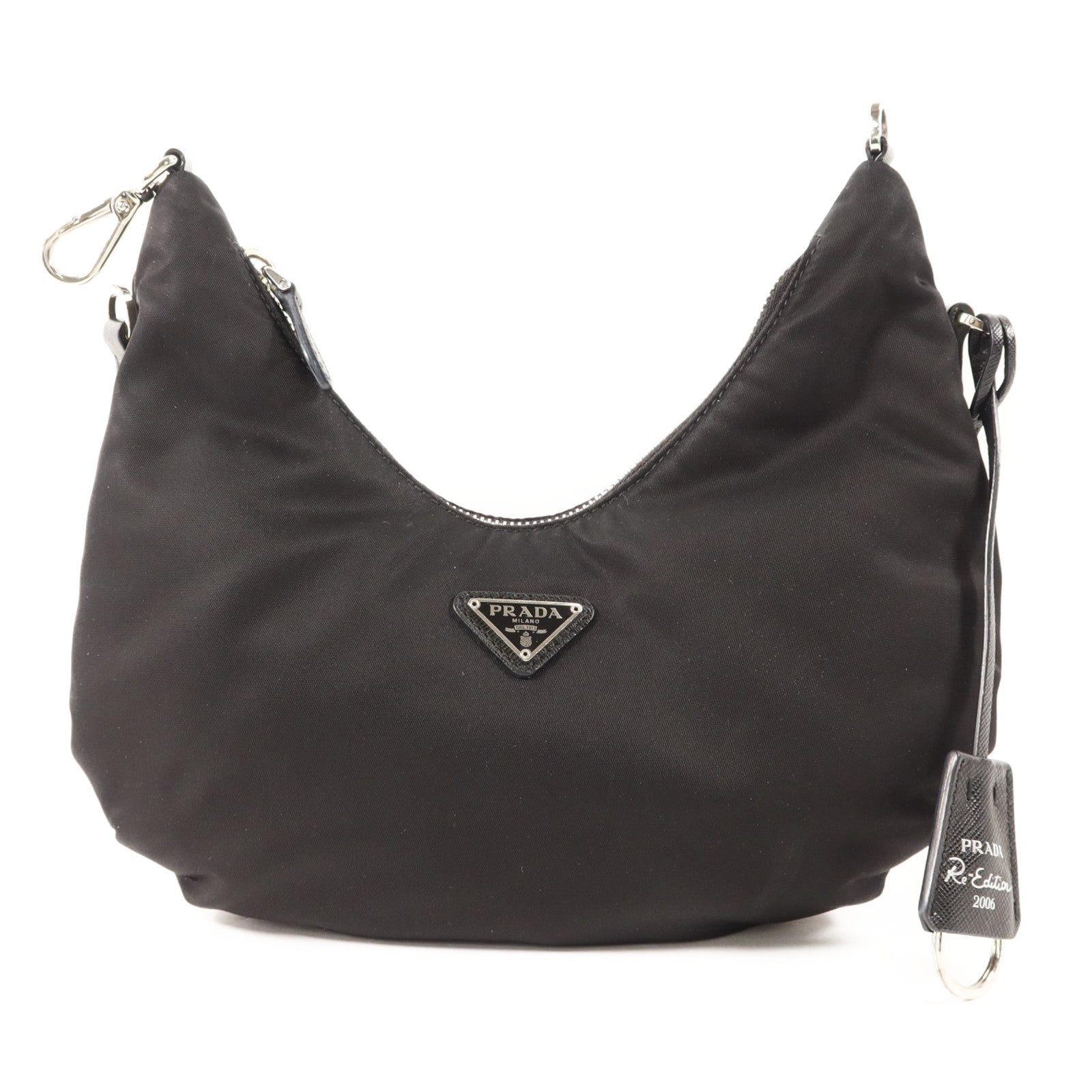 PRADA 【激減優惠】尼龍Re-Edition 2006 Re-Nylon Mini Handbag銀扣手挽袋