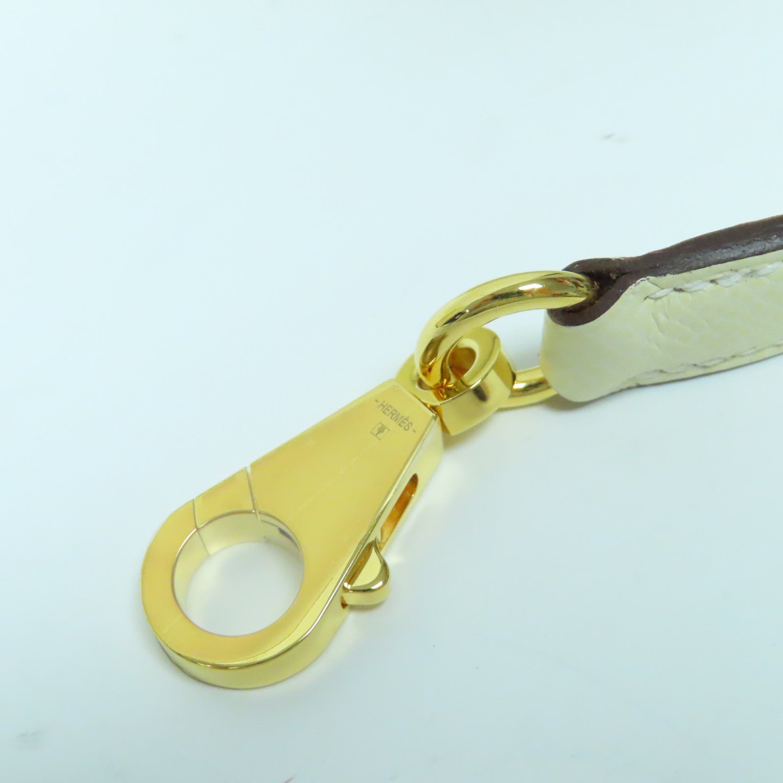 HERMES **【激減優惠】Epsom皮革Bolide 25 1923金扣手挽肩背兩用袋Nata奶油白色