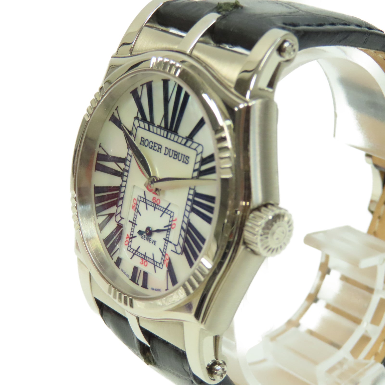 ROGER DUBUIS Sympathie18K白金手錶自動機芯白色