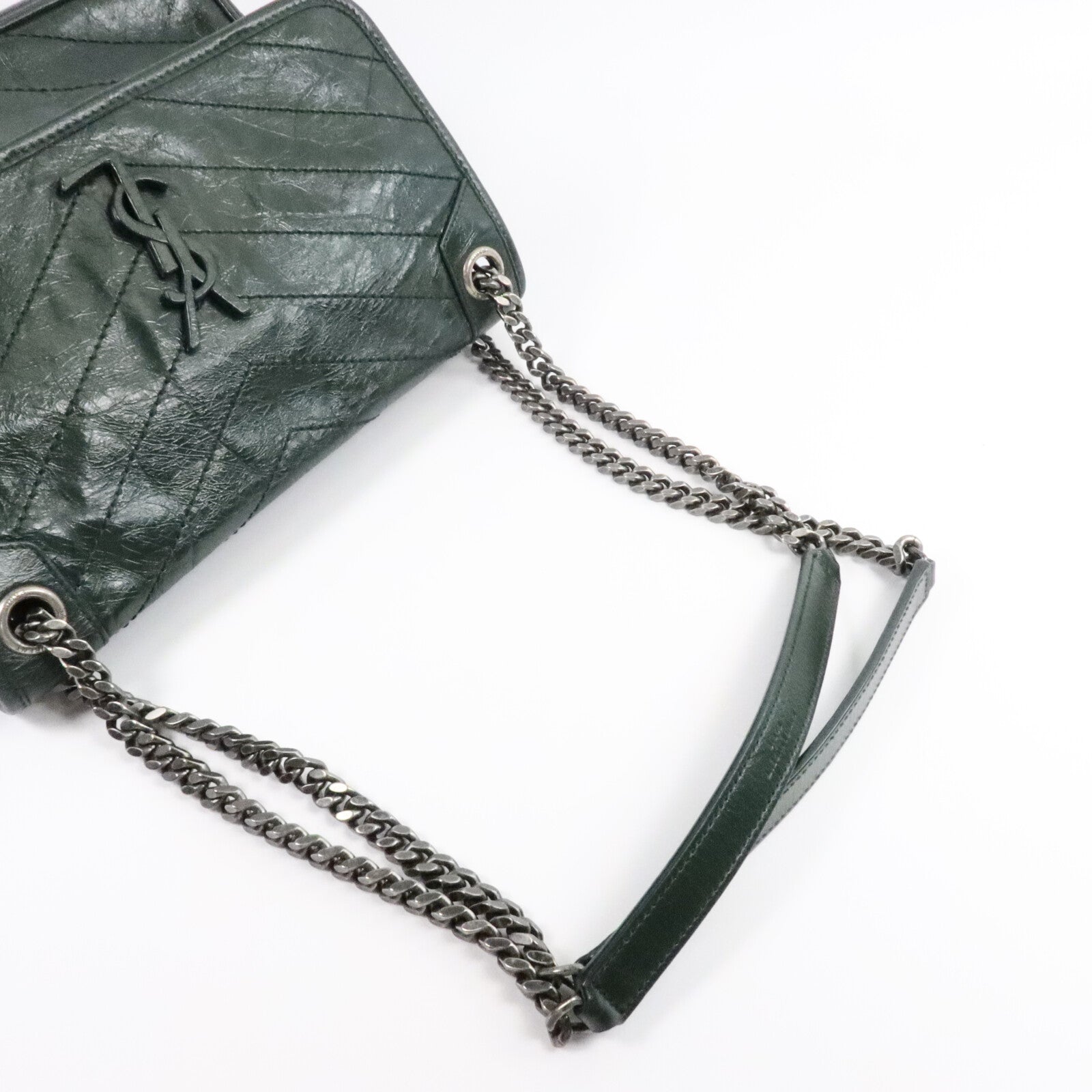 SAINT LAURENT 牛皮皮革Niki Medium鏈帶肩背袋