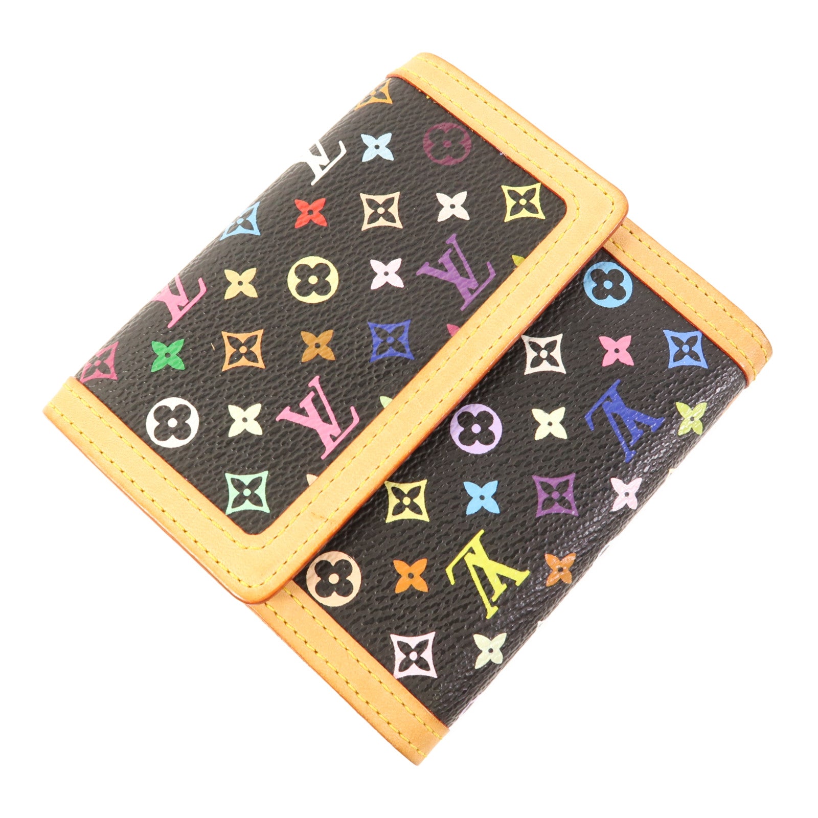 LOUIS VUITTON Monogram Multicolore W Snap Wallet金扣錢包