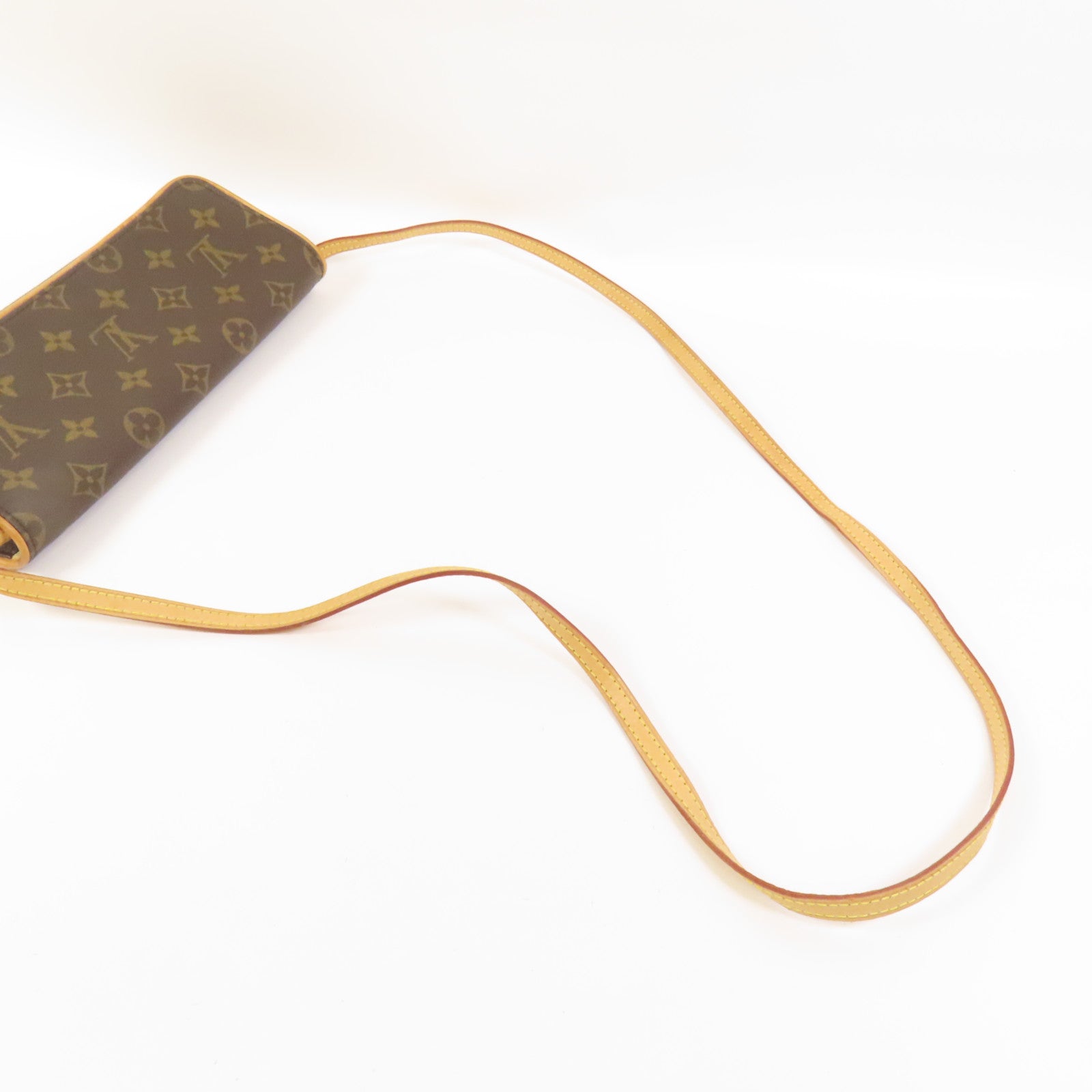 LOUIS VUITTON Monogram Pochette Twin GM金扣肩背袋
