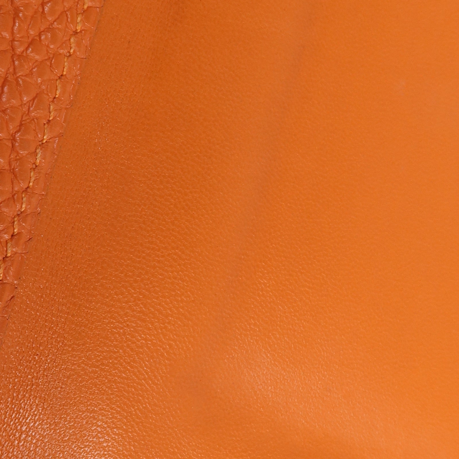 HERMES 【激減優惠】Togo皮革Dogon Compact銀扣錢包Orange
