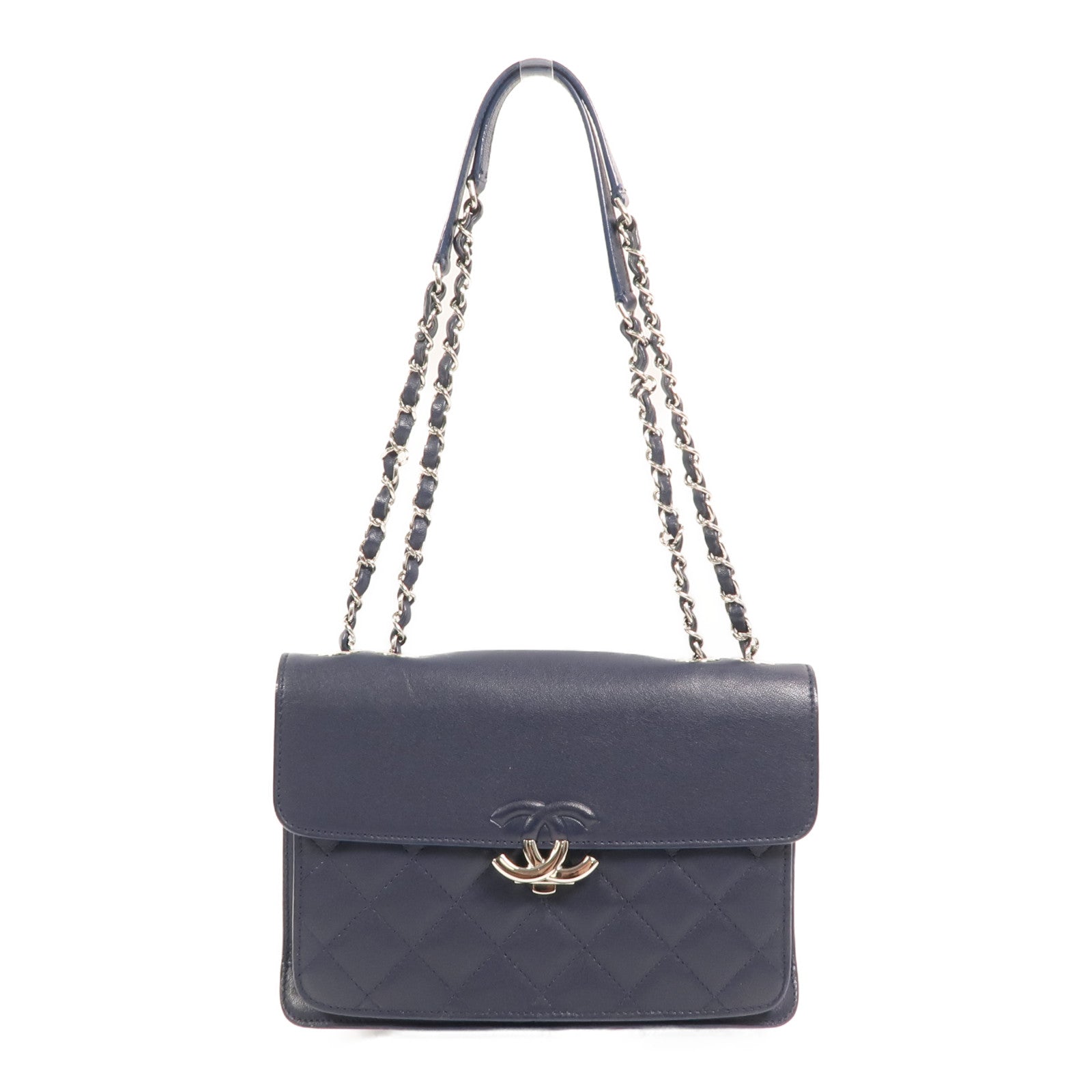 CHANEL 牛皮皮革Mini Urban Companion Flap Bag鏈帶肩背袋