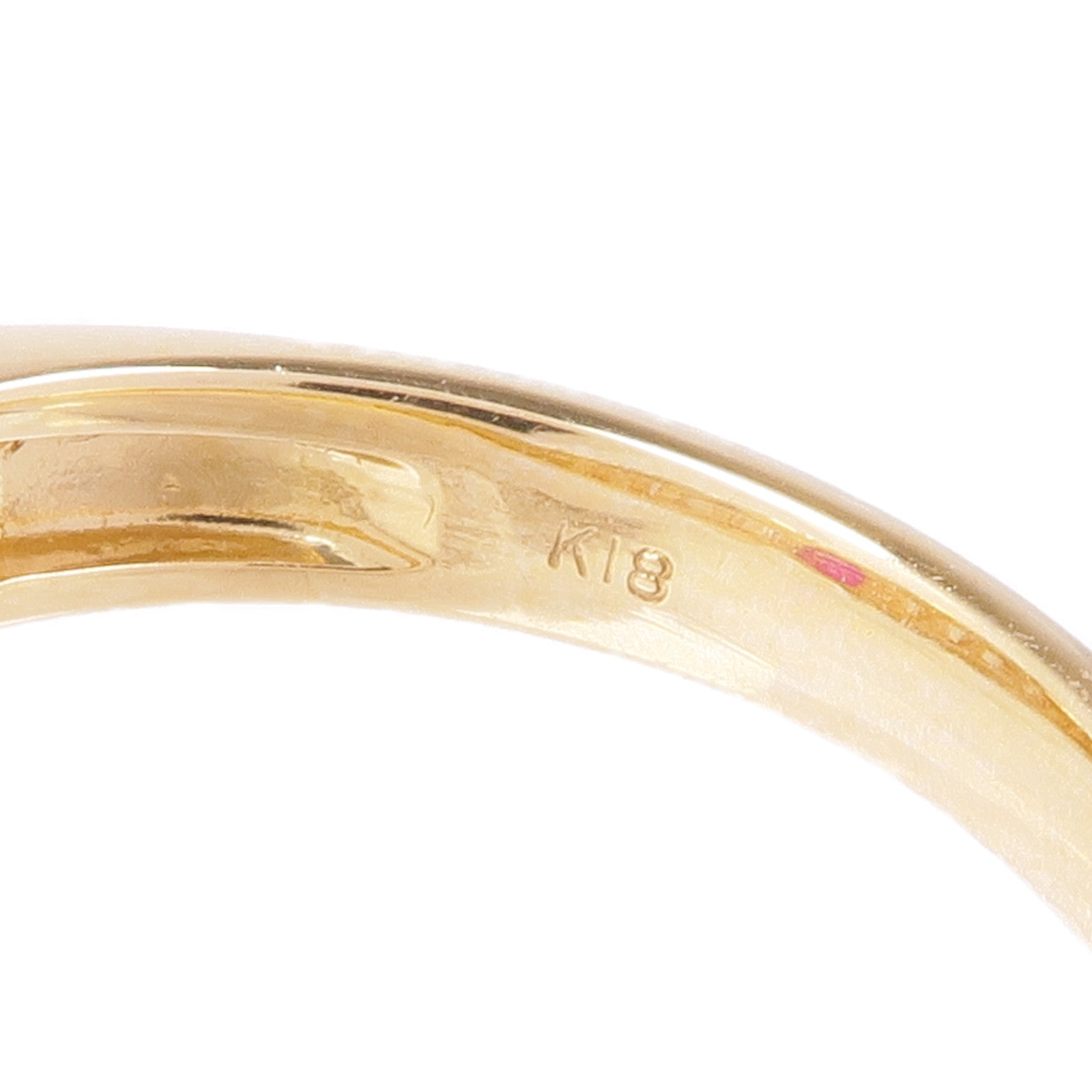 JEWELRY 18K黃金Ruby Diamond Ring紅寶石/鑽石戒指US#6