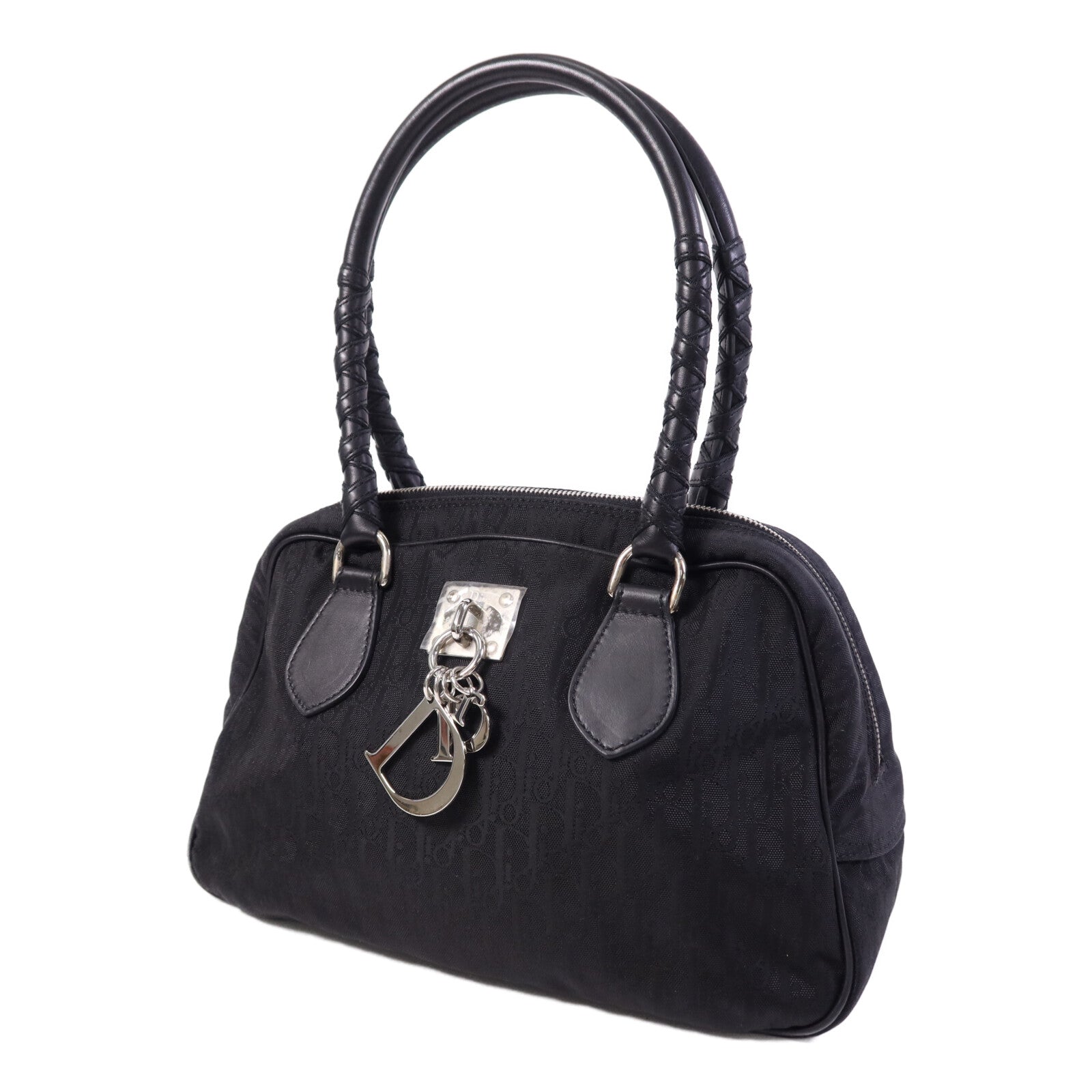 Dior 帆布Tote Bag銀扣手挽袋