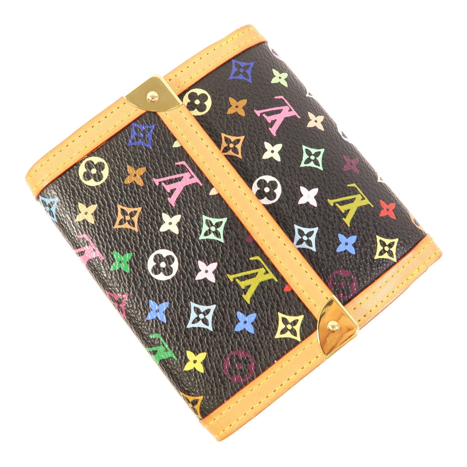 LOUIS VUITTON Monogram Multicolore W Snap Wallet金扣錢包