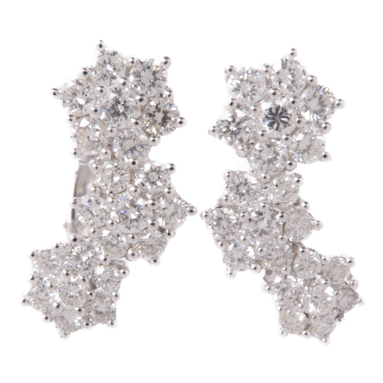 JEWELRY 18K白金Diamond  Earrings鑽石耳環