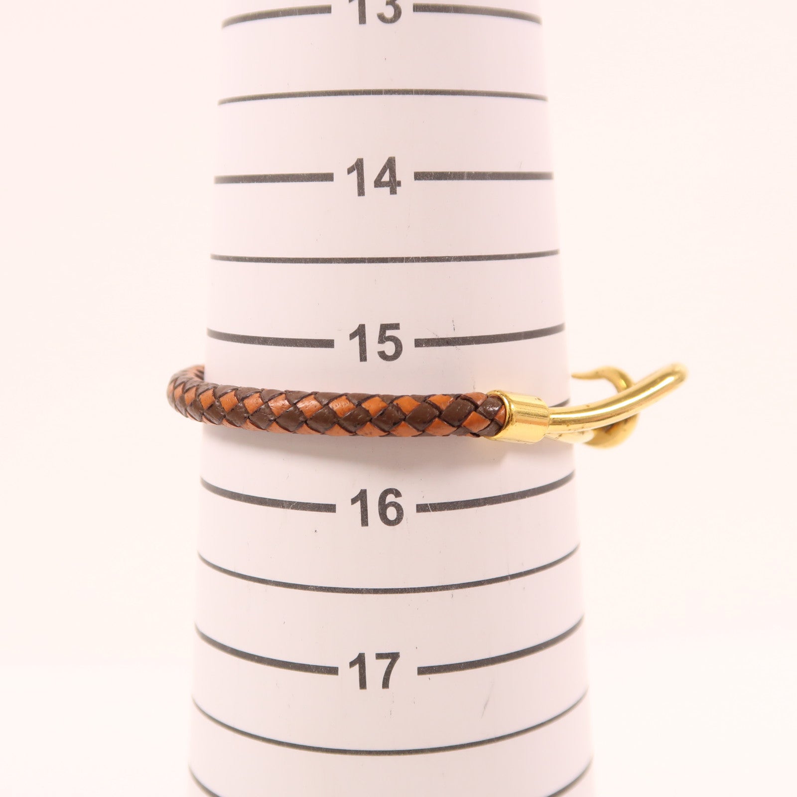 HERMES Epsom皮革Jumbo Bracelet金扣手鏈