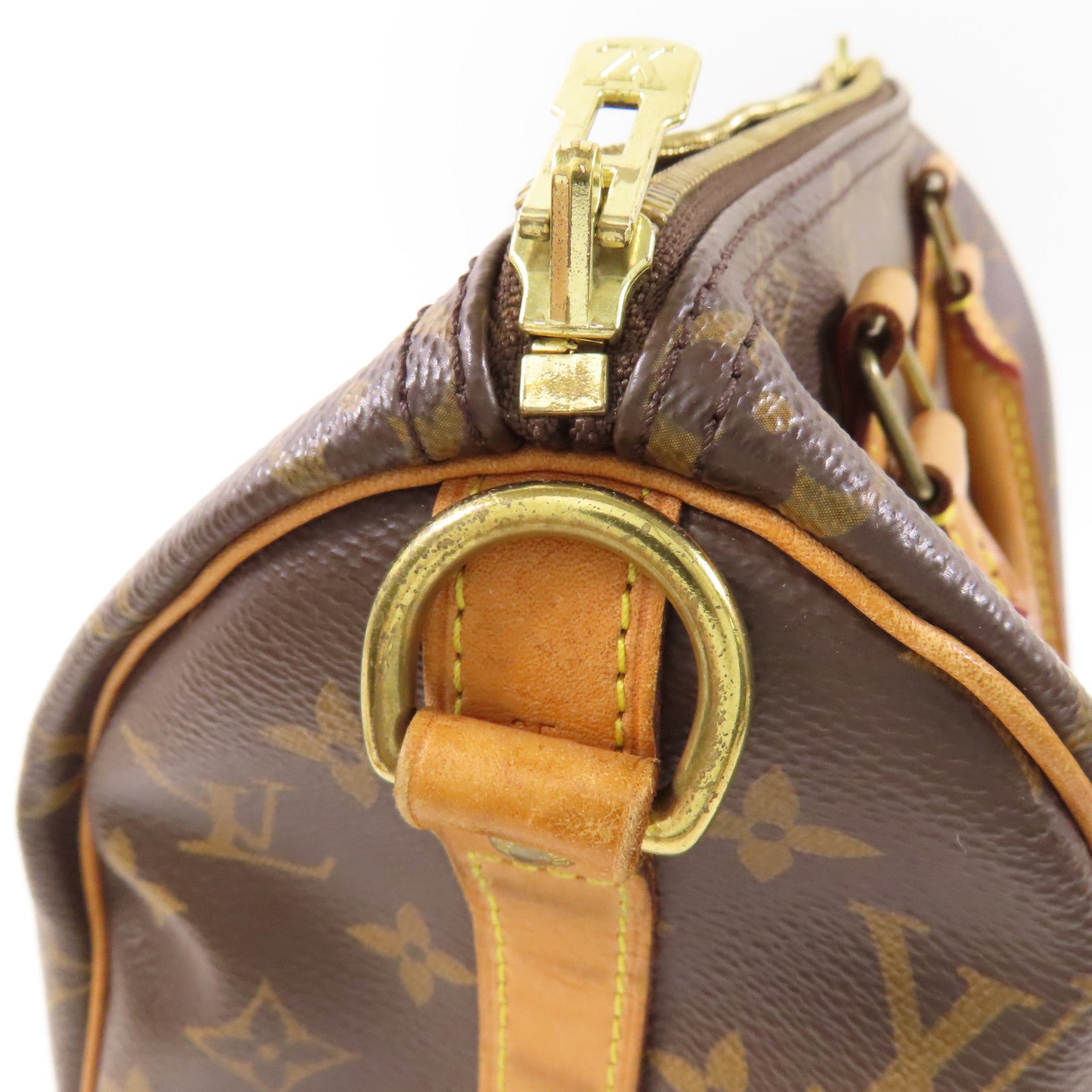 LOUIS VUITTON Monogram Speedy Bandouliere 25金扣手挽肩背兩用袋