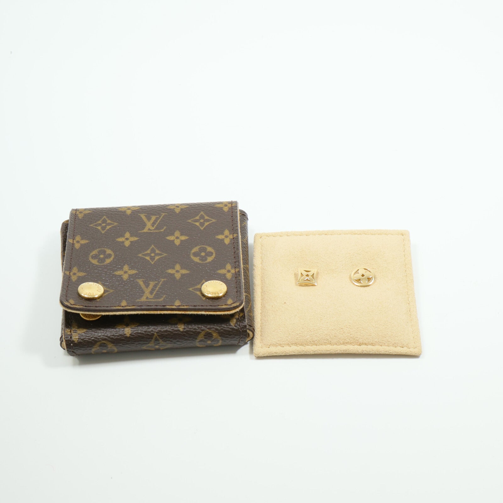 LOUIS VUITTON 18K黃金Resille Earrings耳環