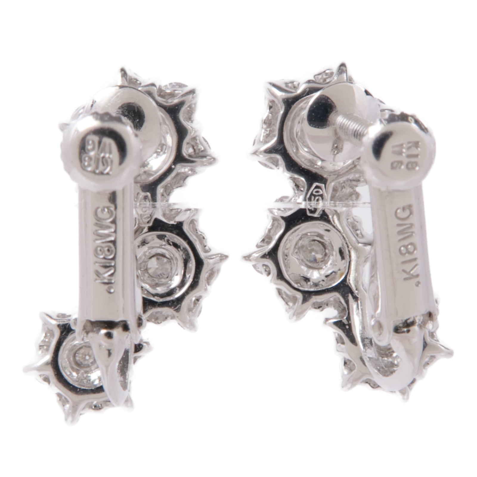 JEWELRY 18K白金Diamond  Earrings鑽石耳環