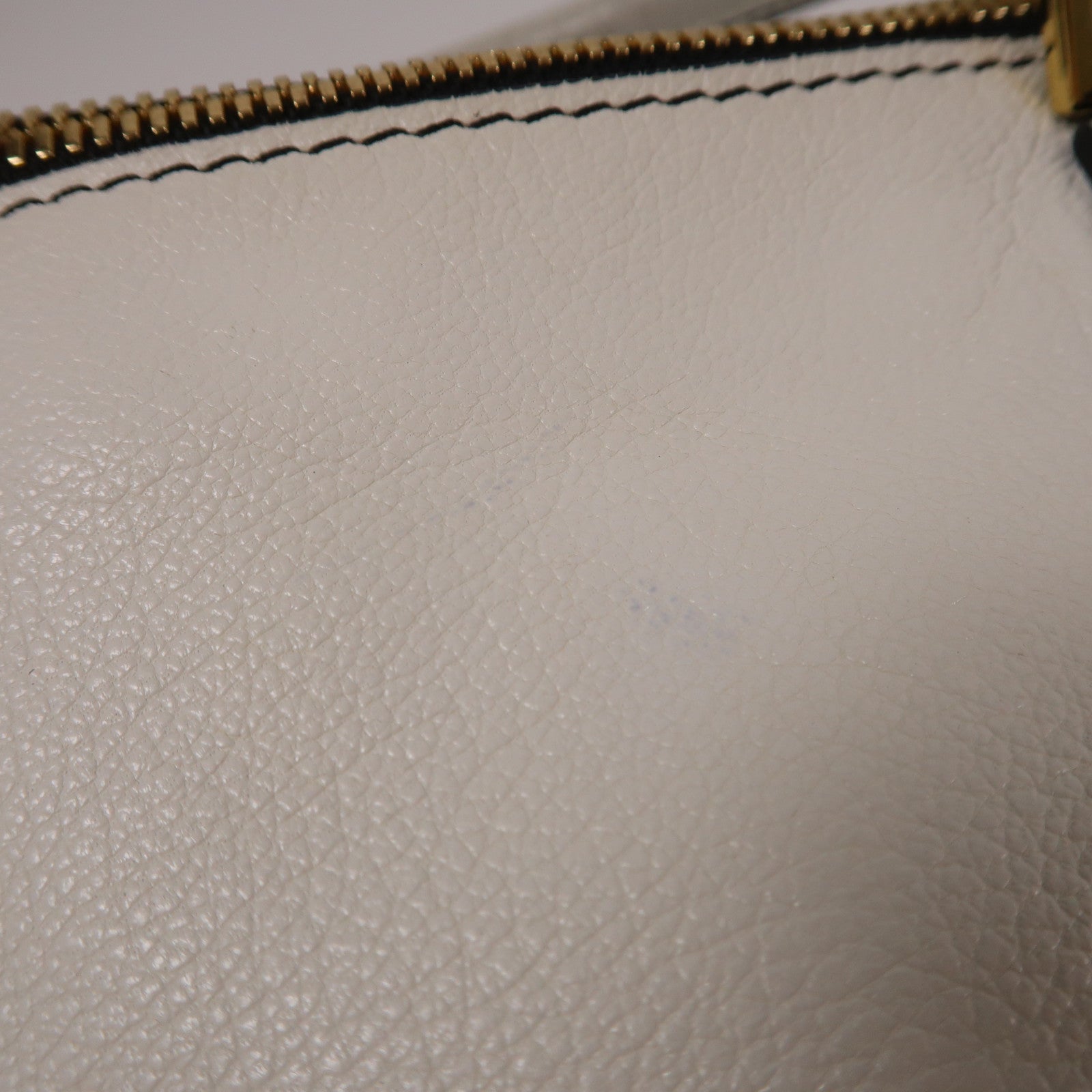 Valentino GHW Handbag Calfskin Leather White