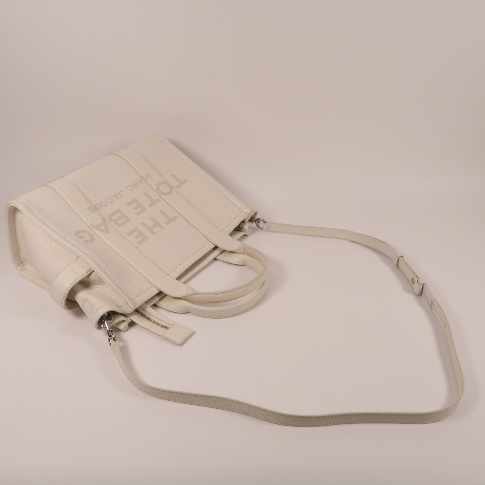MARC BY MARC JACOBS 【激減優惠】牛皮皮革Shoulder Bag銀扣手挽肩背兩用袋