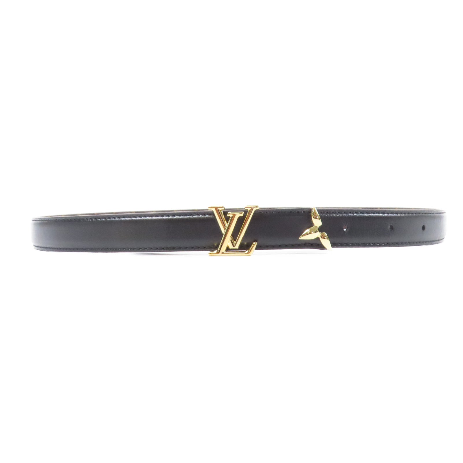 LOUIS VUITTON Monogram Pretty Belt金扣皮帶