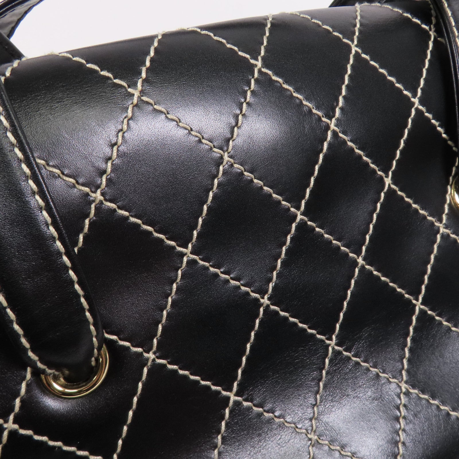 CHANEL 牛皮皮革Shoulder Bag金扣肩背袋