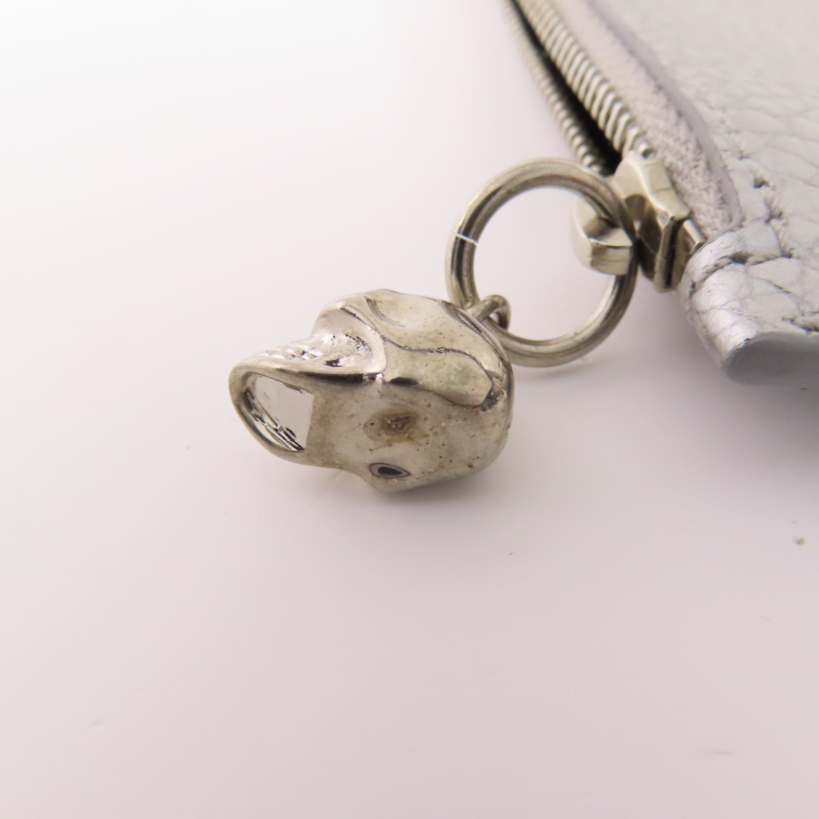 SELECTION 皮革Alexander Mcqueen Coin Case銀扣零錢包