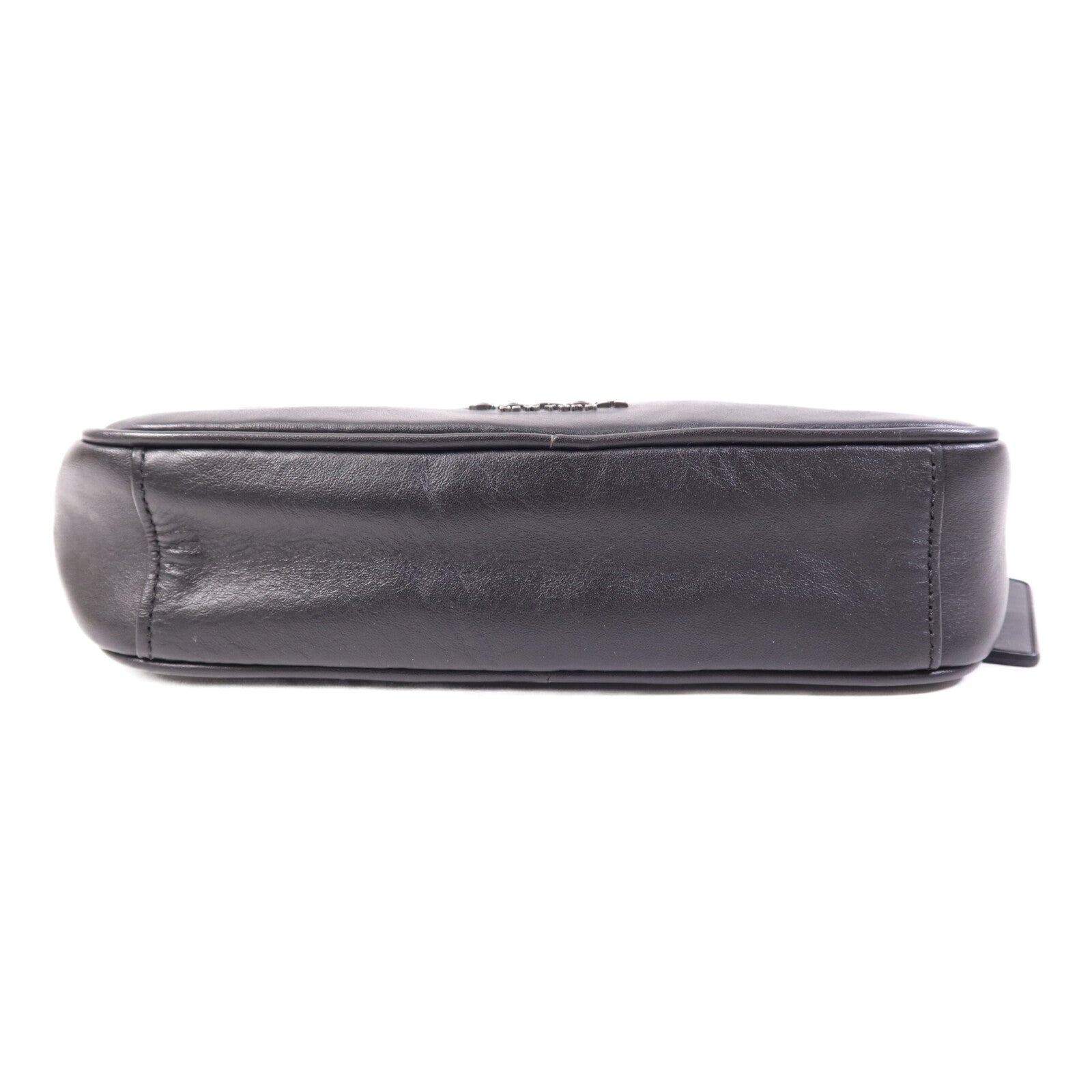 COACH 牛皮皮革Shoulder Bag銀扣肩背袋