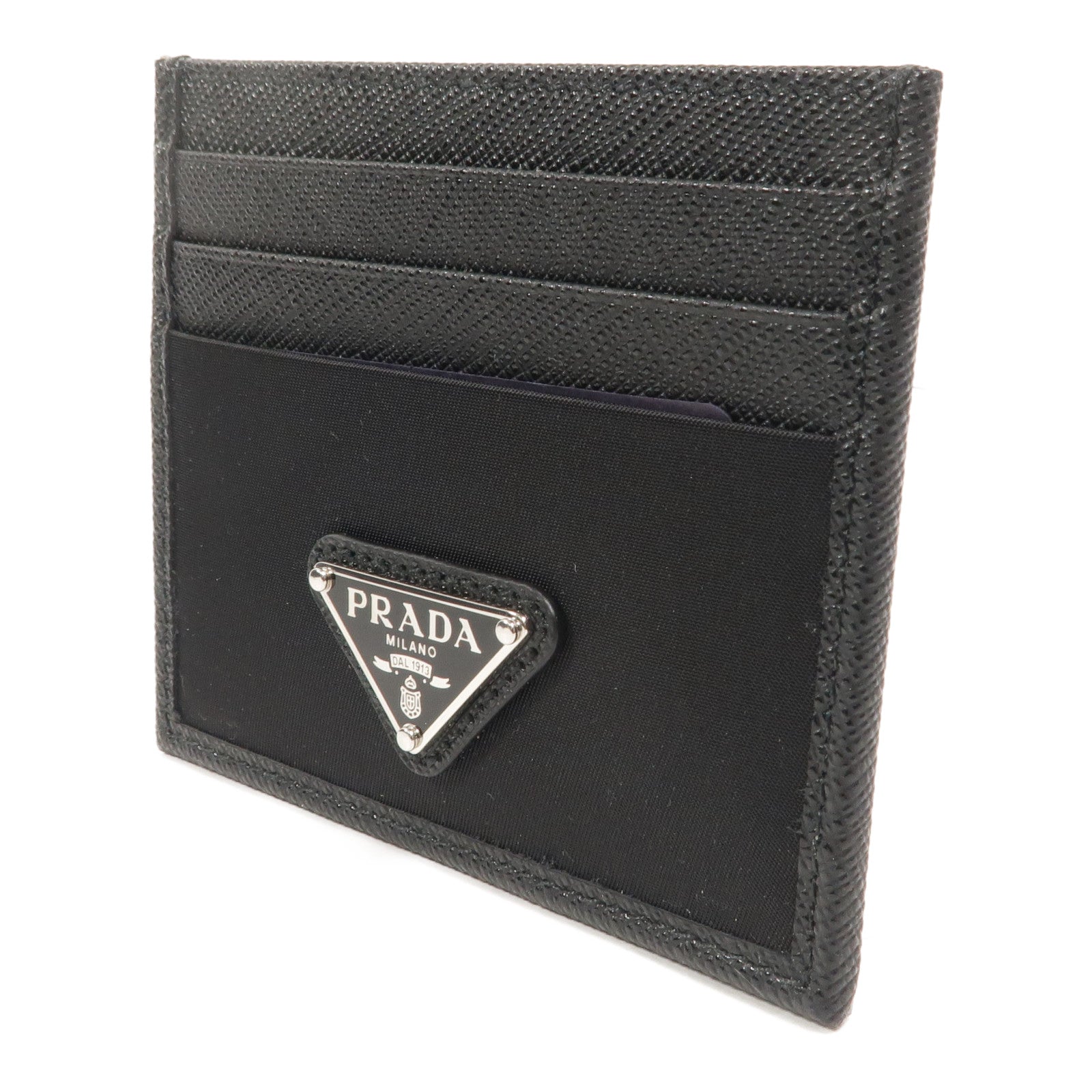 PRADA 尼龍/皮革Re-Nylon & Saffiano Leather Card Holder卡片套