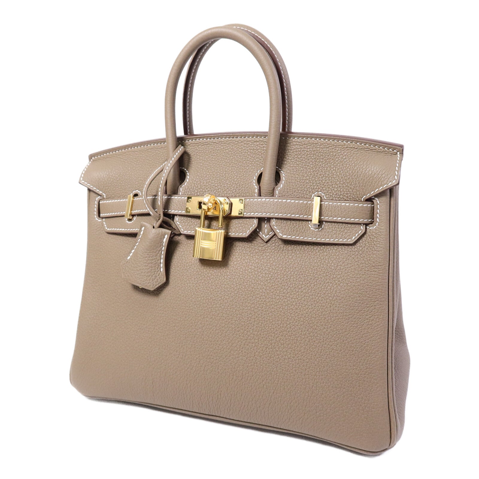 HERMES Togo皮革Birkin 25手挽袋Etoupe