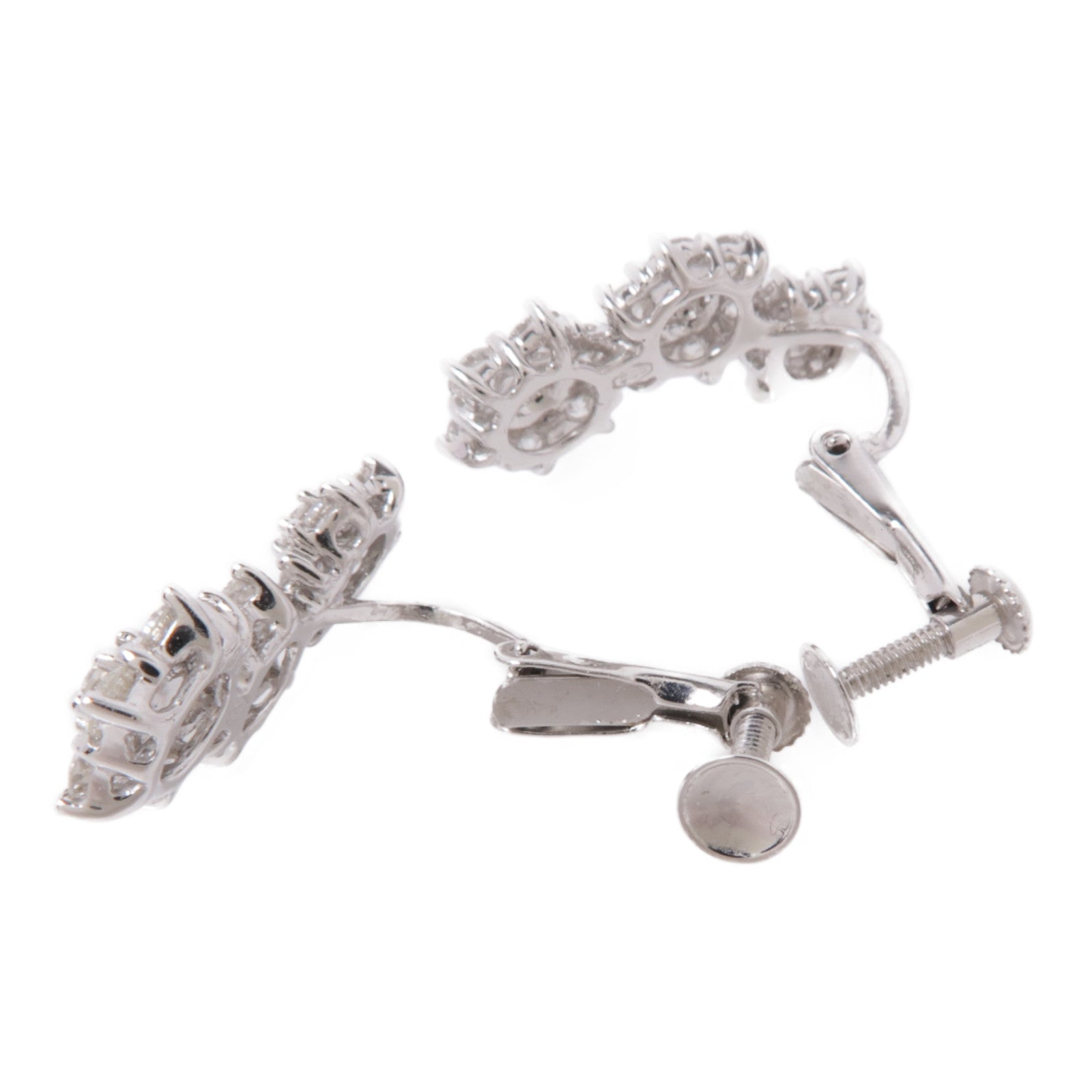 JEWELRY 18K白金Diamond  Earrings鑽石耳環